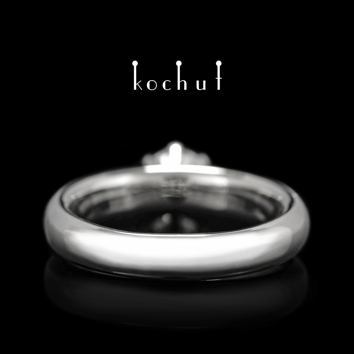 Persephone — Platin-Verlobungsring mit Diamant