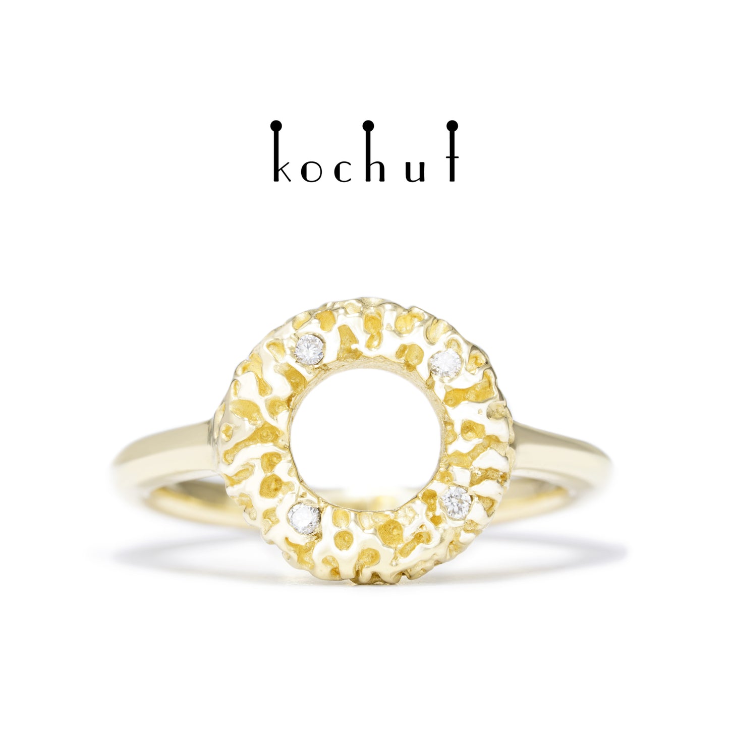 Fata Morgana — Ring aus Gelbgold mit Diamanten