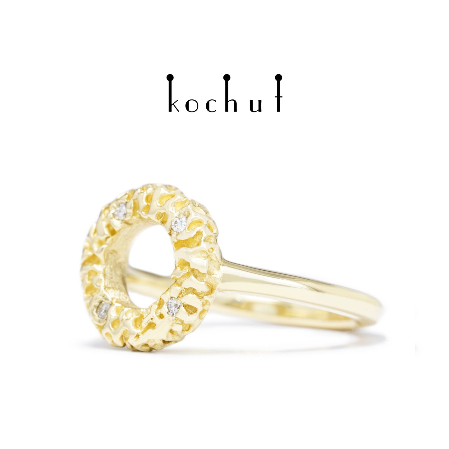 Fata Morgana — Ring aus Gelbgold mit Diamanten