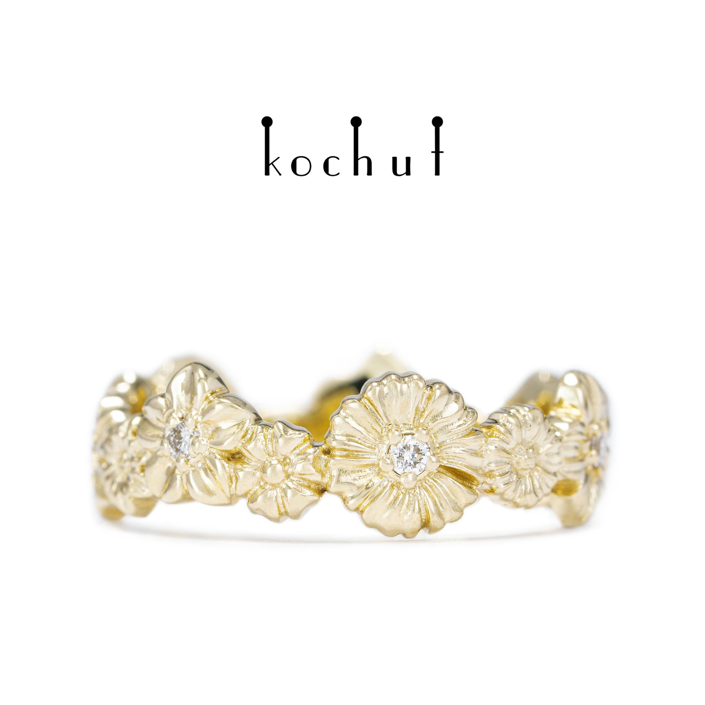 Vivid — Ring aus Gelbgold mit Diamanten