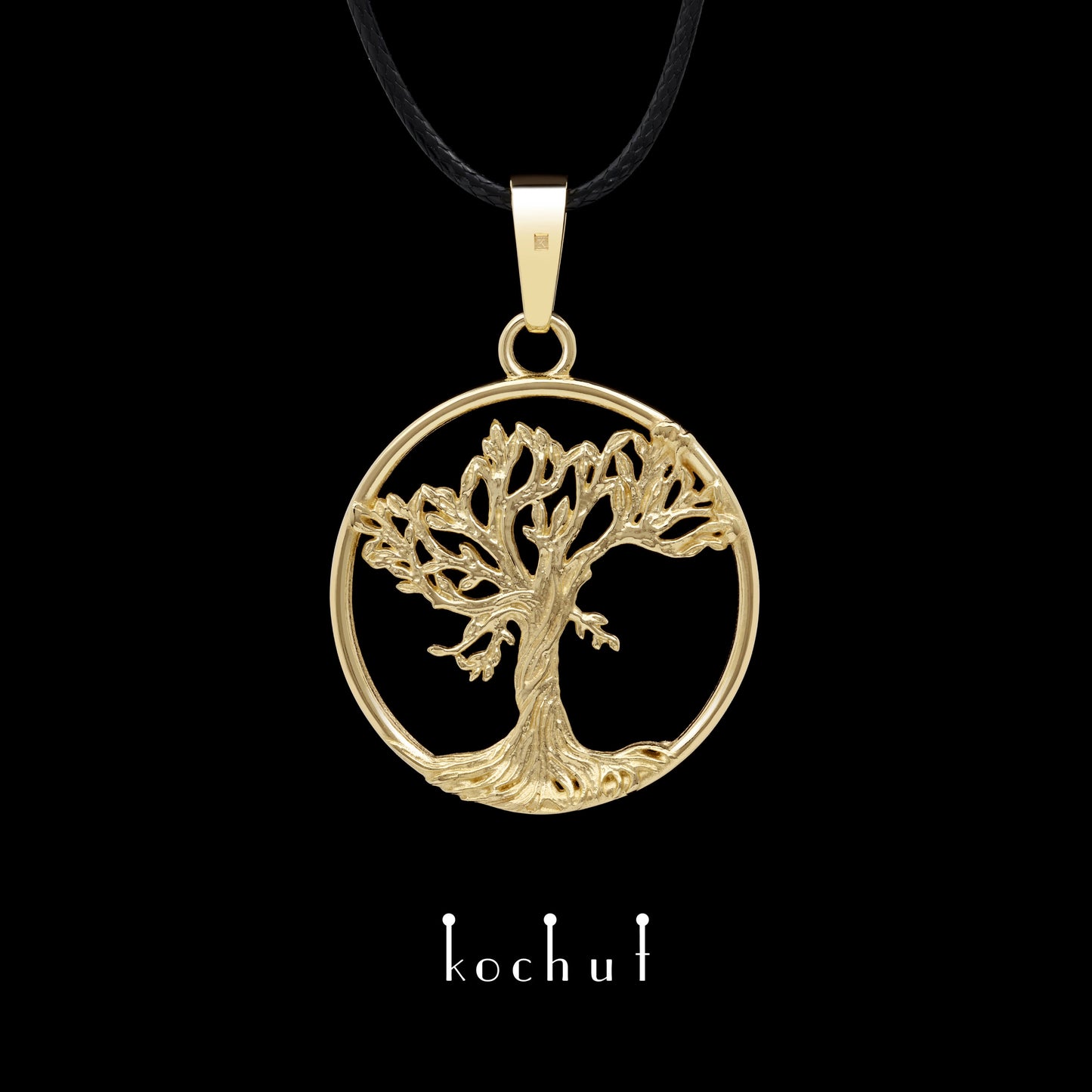 Baum der Einheit — Anhänger aus Gelbgold