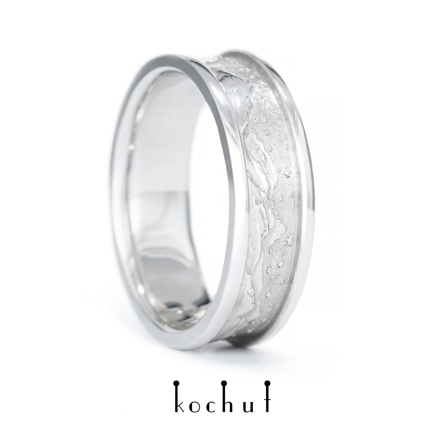 Höhen der Liebe: Sonne und Mond — Silberhochzeit, überzogen mit weißem Rhodium