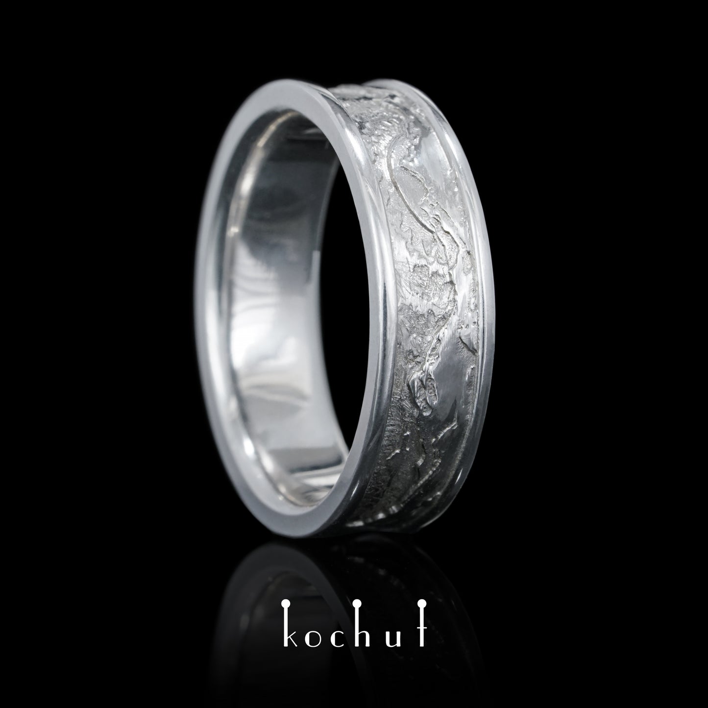 Höhen der Liebe: Sonne und Mond — Silberhochzeit, überzogen mit weißem Rhodium