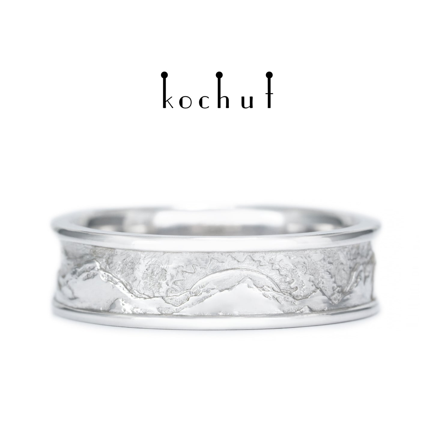 Höhen der Liebe: Sonne und Mond — Silberhochzeit, überzogen mit weißem Rhodium