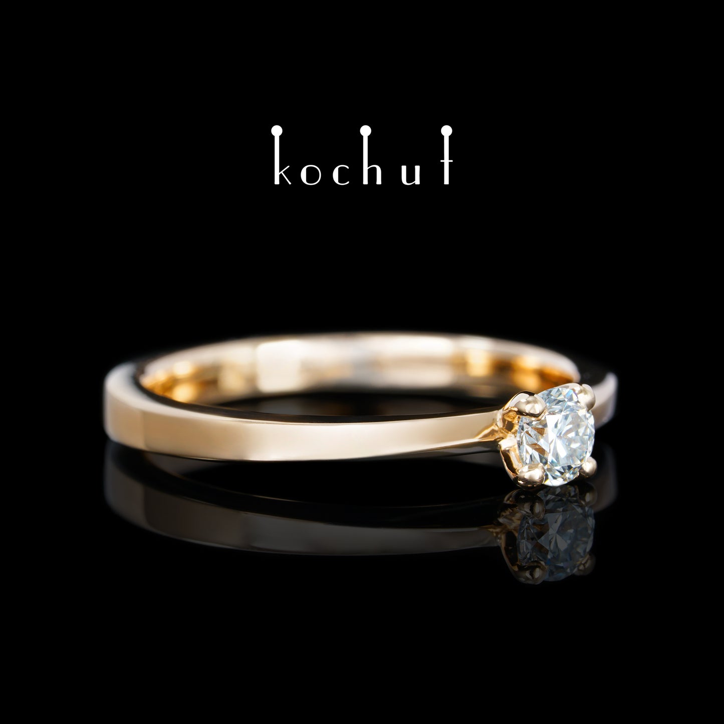 Mein Inspiration — Verlobungsring aus Rotgold mit Diamant