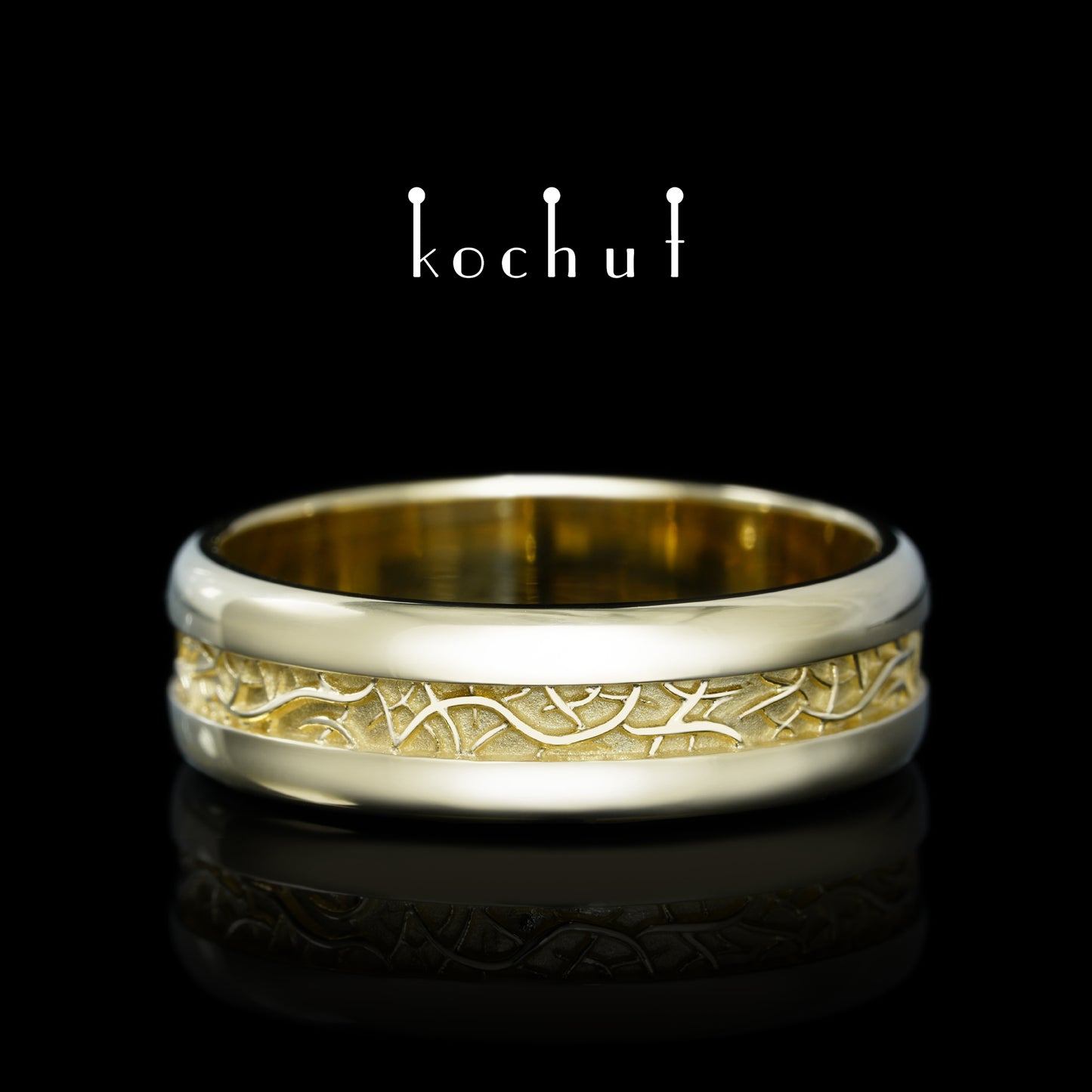 Edle Wurzeln — Ring aus Gelbgold