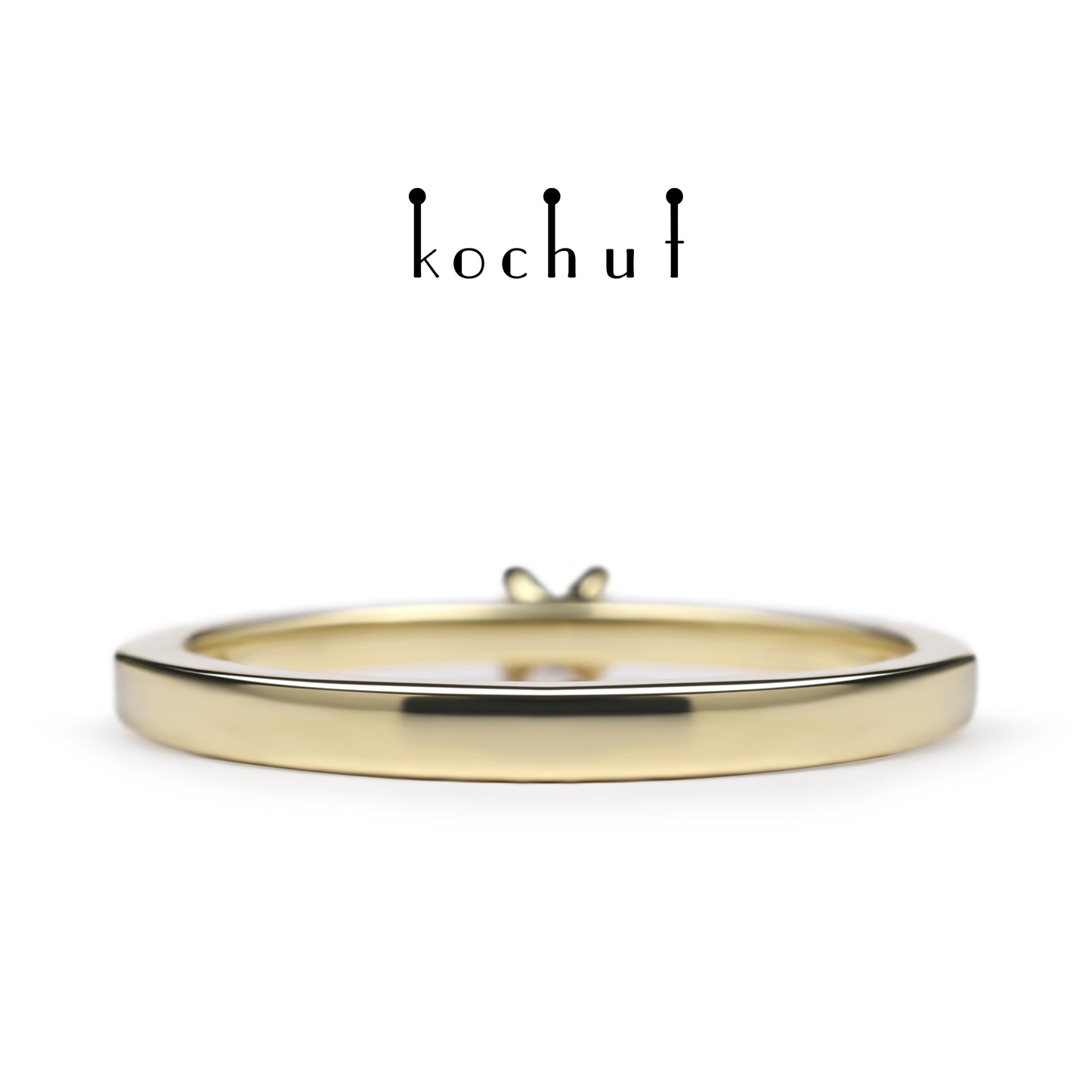 Meine Inspiration — Ring aus Gelbgold mit einem Diamanten