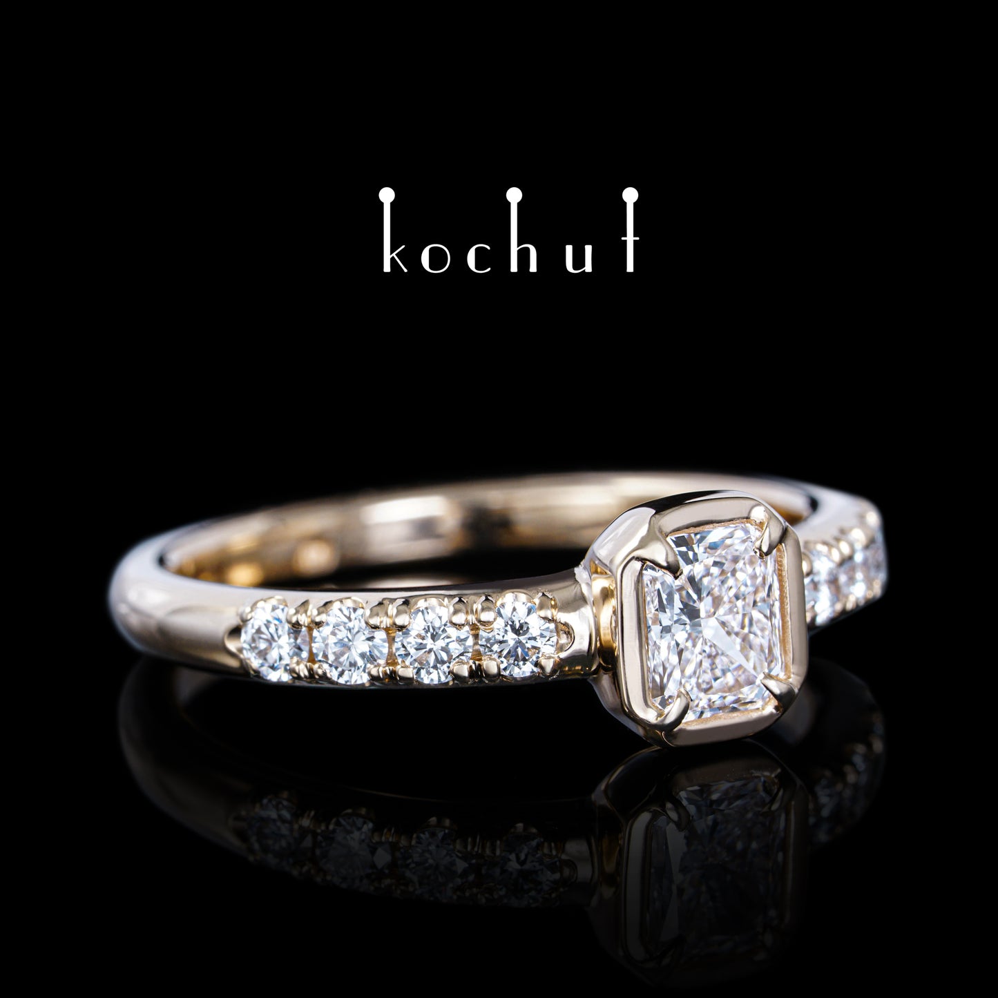Neue Muse — Ring aus Rotgold mit Diamanten