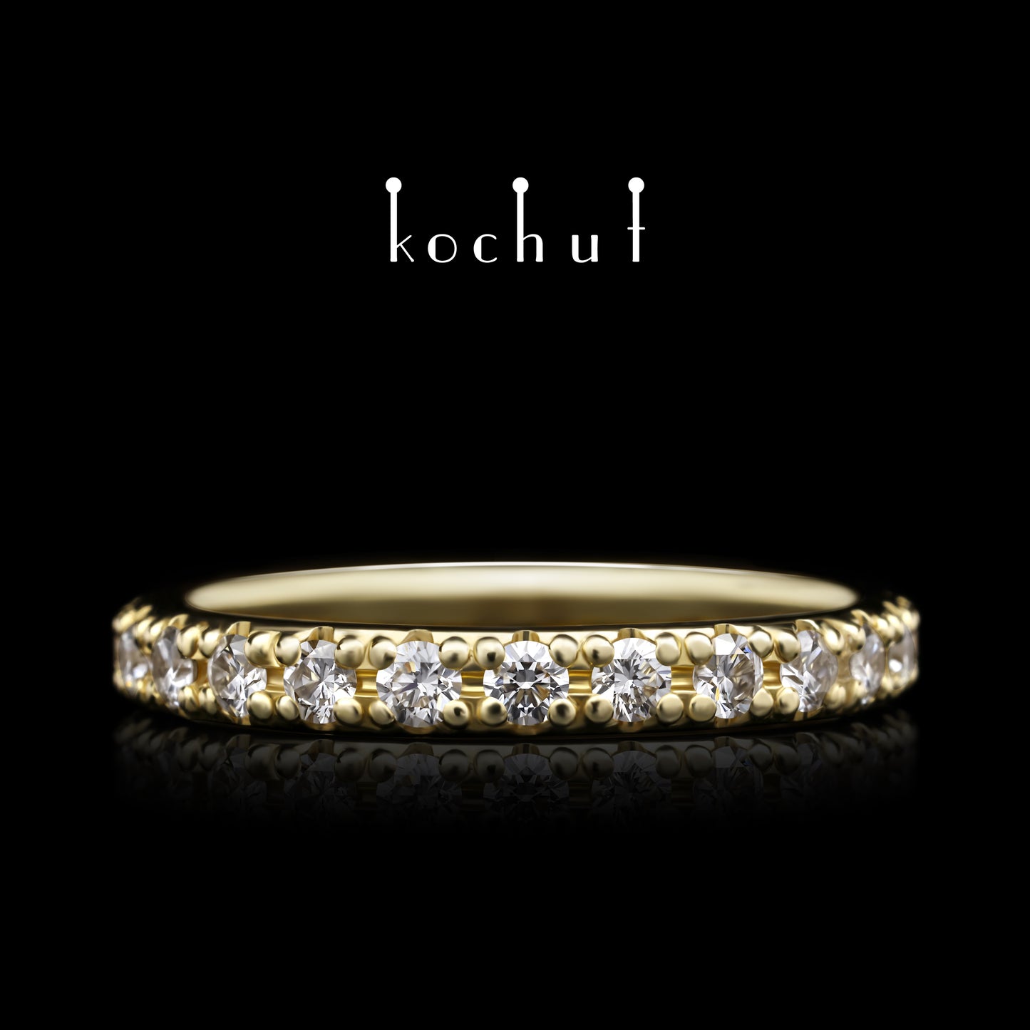 Mein Orbit — ein Verlobungsring aus Gelbgold mit Diamanten