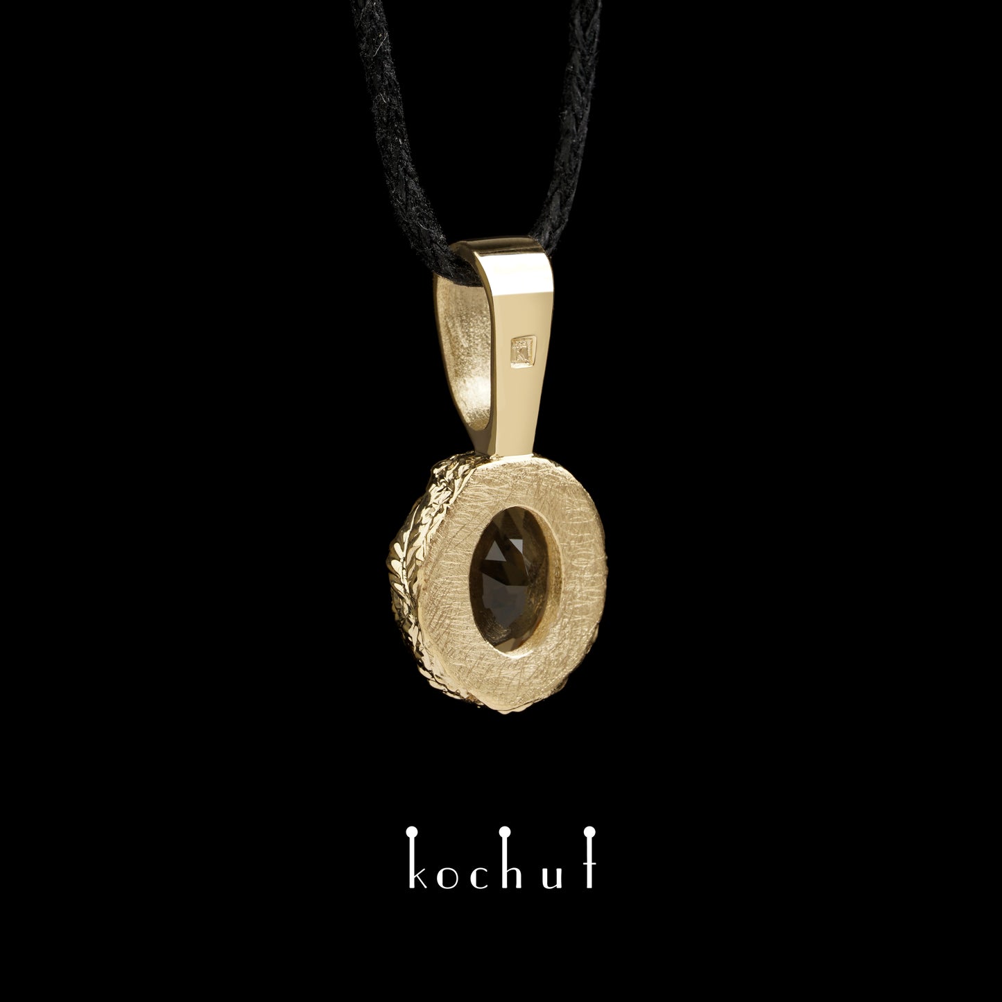 Quelle des Lebens — Anhänger aus Gelbgold mit Citrin