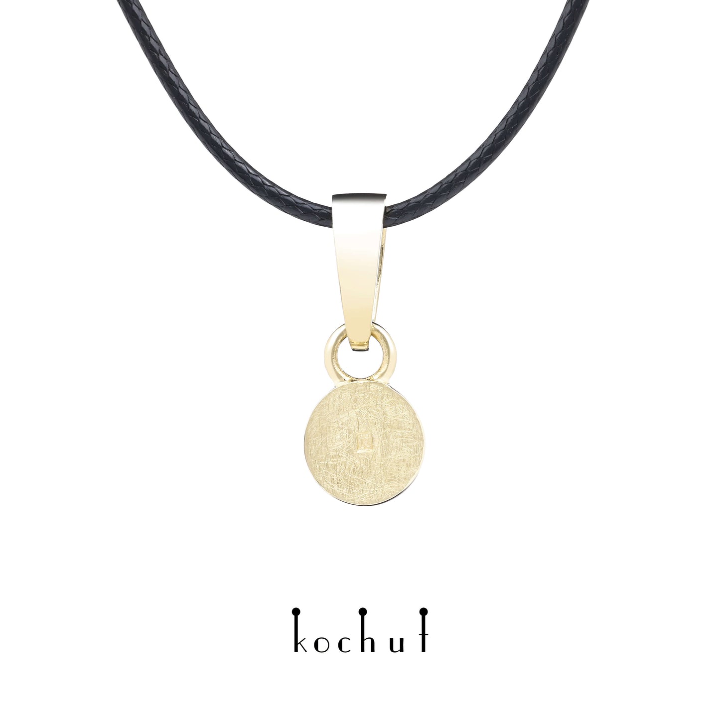 Jupiter — Anhänger aus Gelbgold mit Mondstein