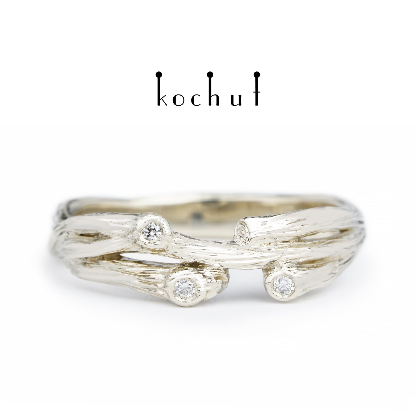 Zweig: Revival — Ring aus Weißgold und Diamanten