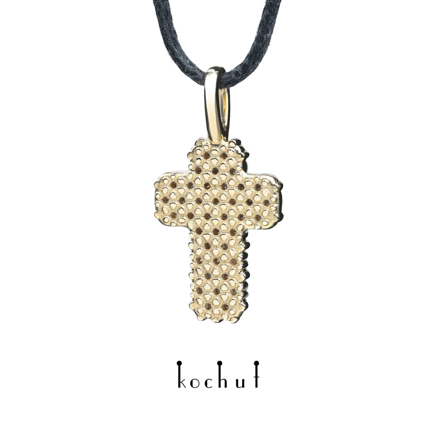 Eternal — Kreuz aus Gelbgold mit Diamanten