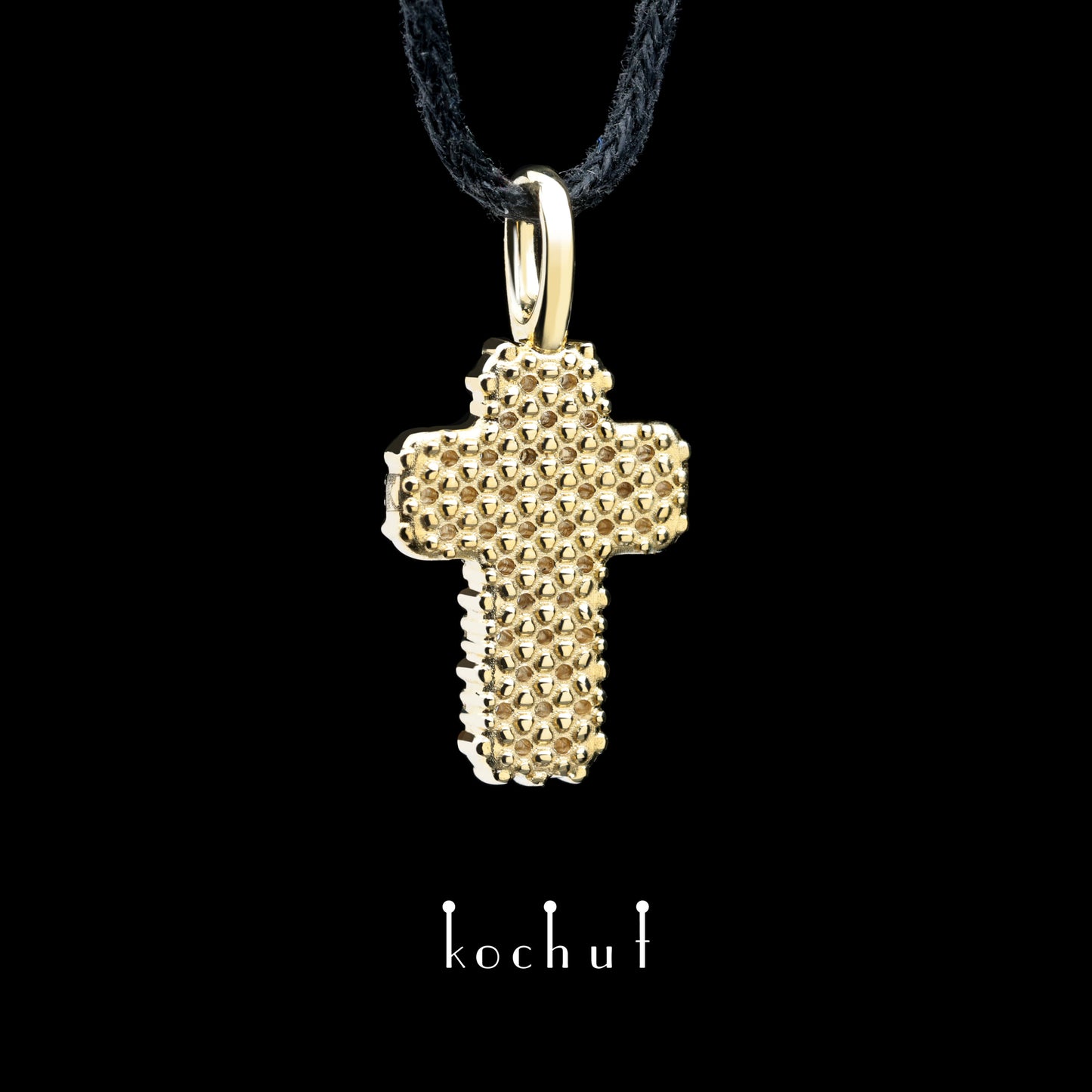 Eternal — Kreuz aus Gelbgold mit Diamanten
