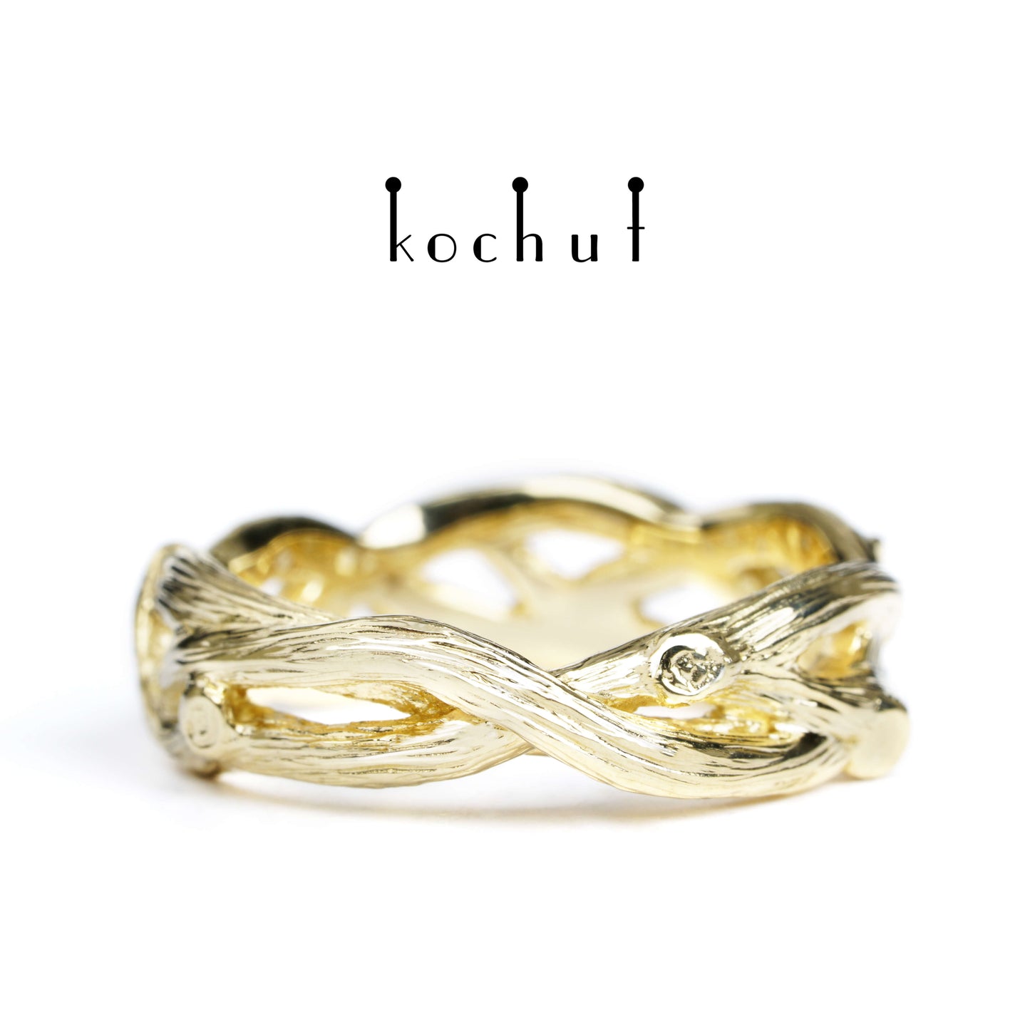Mobius Forest Ribbon — Ehering aus Gelbgold