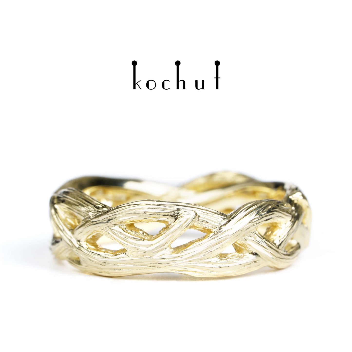 Mobius Forest Ribbon — Ehering aus Gelbgold