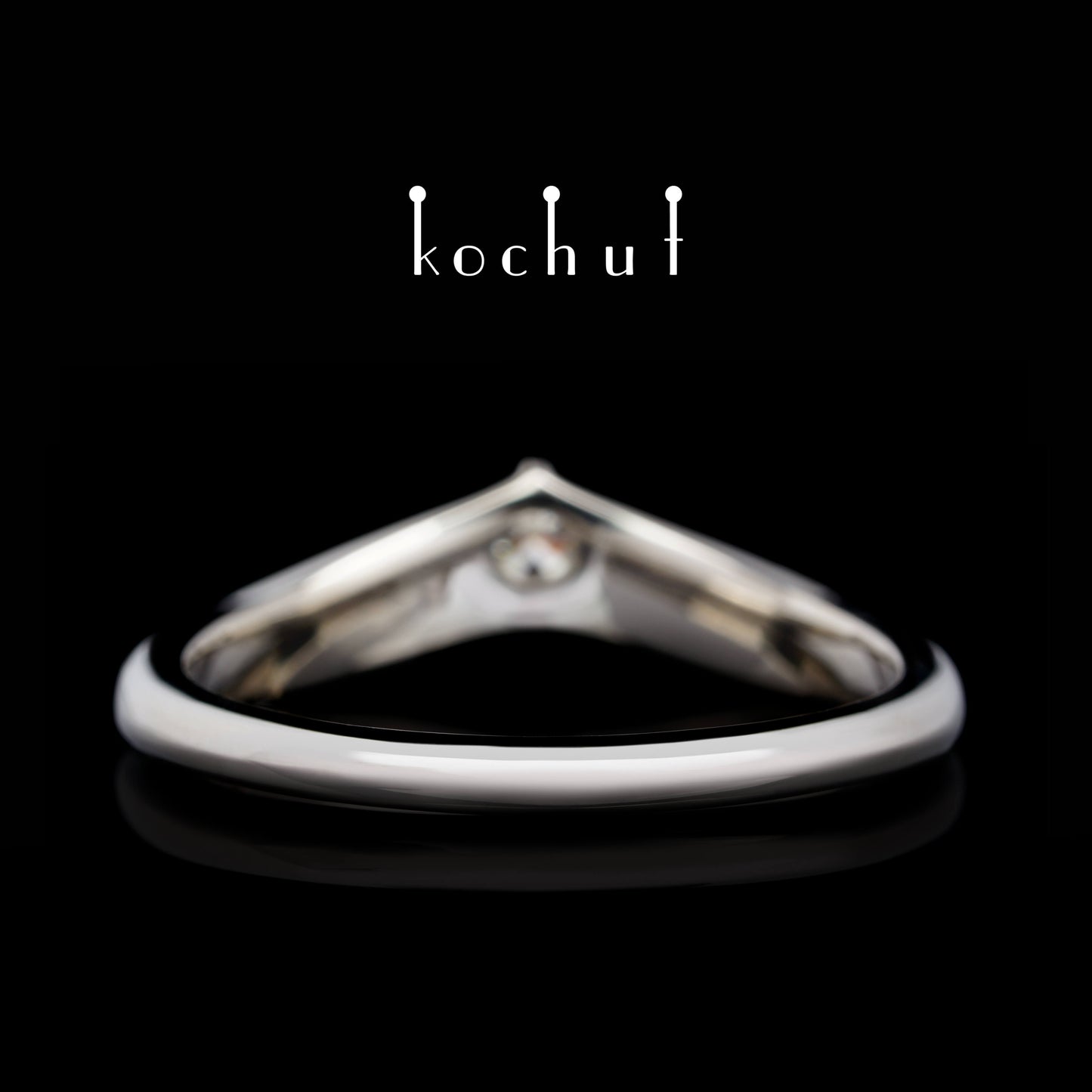 Meine Dame — Ring aus Palladium-Gold mit Diamanten