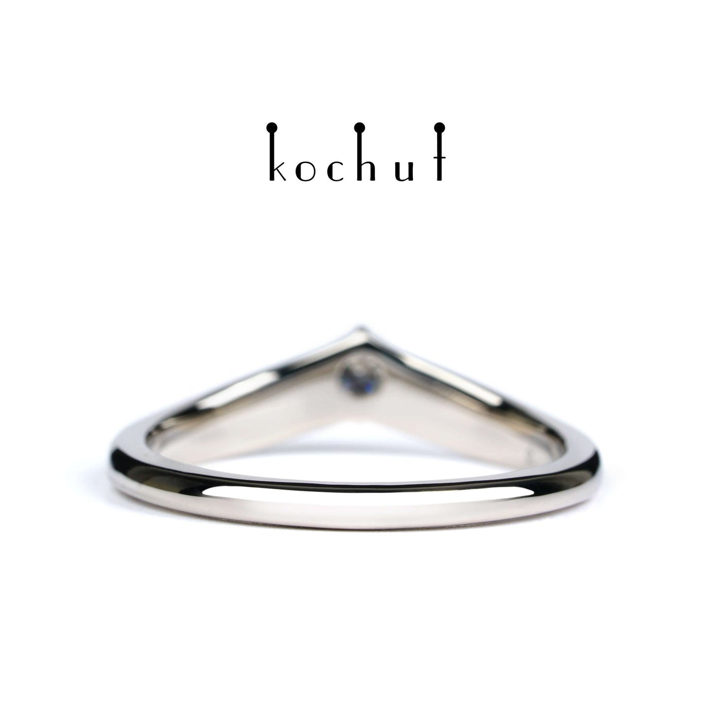 Meine Dame — Ring aus Palladium-Gold mit Diamanten
