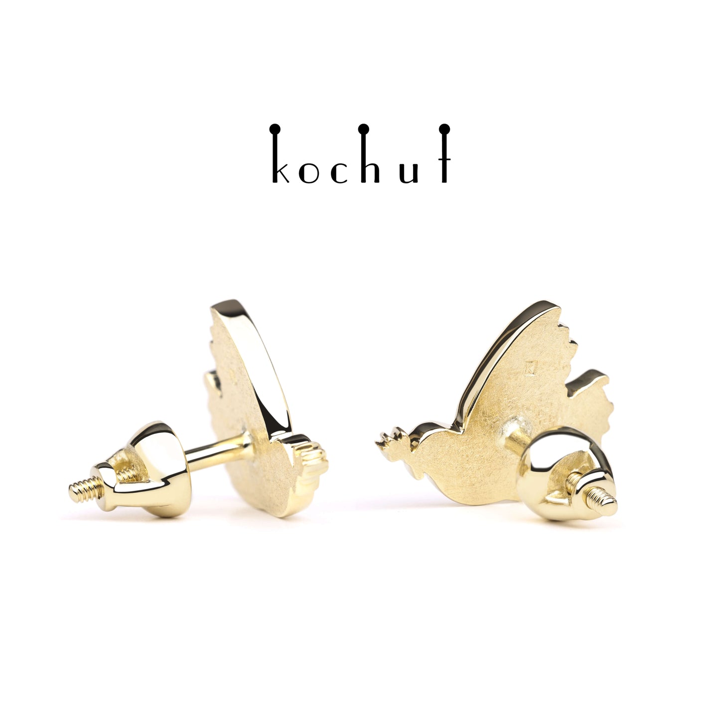 Kostenlos — Ohrringe aus Gelbgold