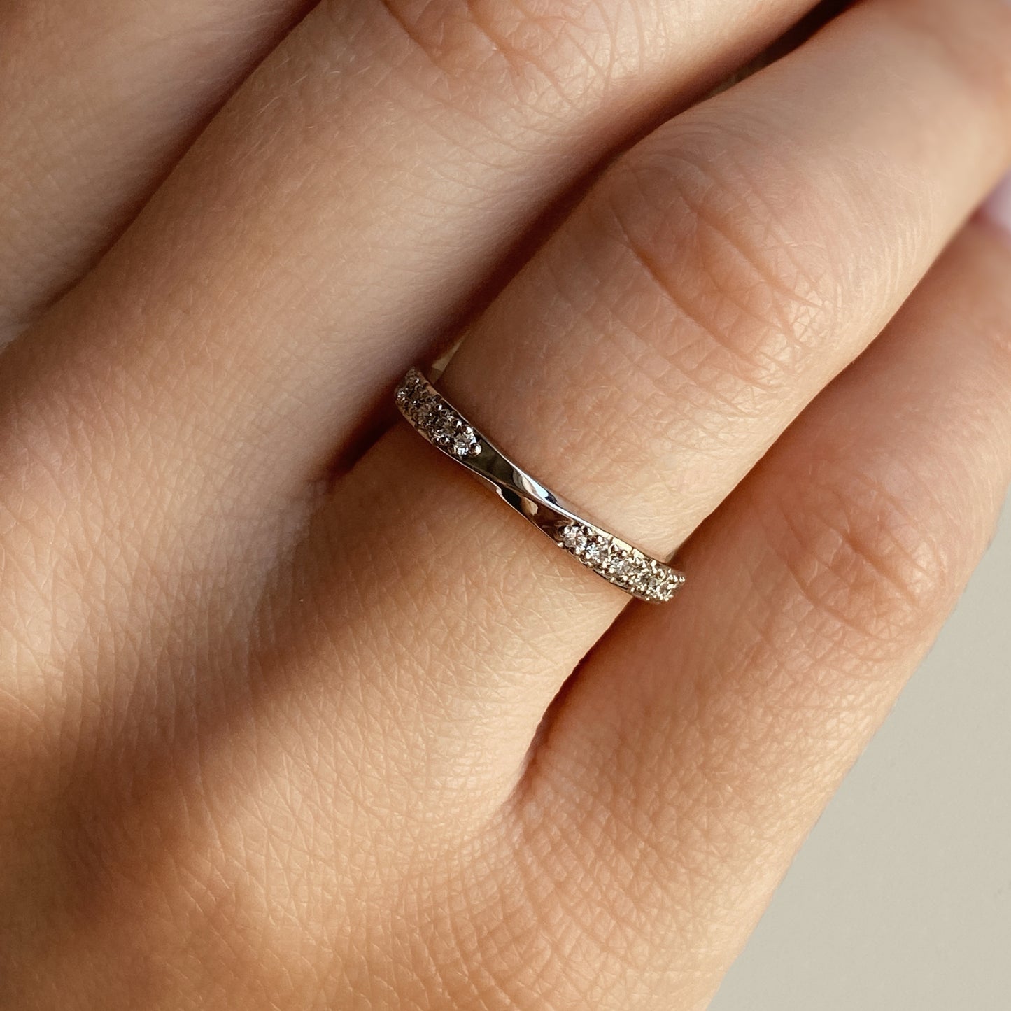 Meine Inspiration — Platinring mit Diamanten