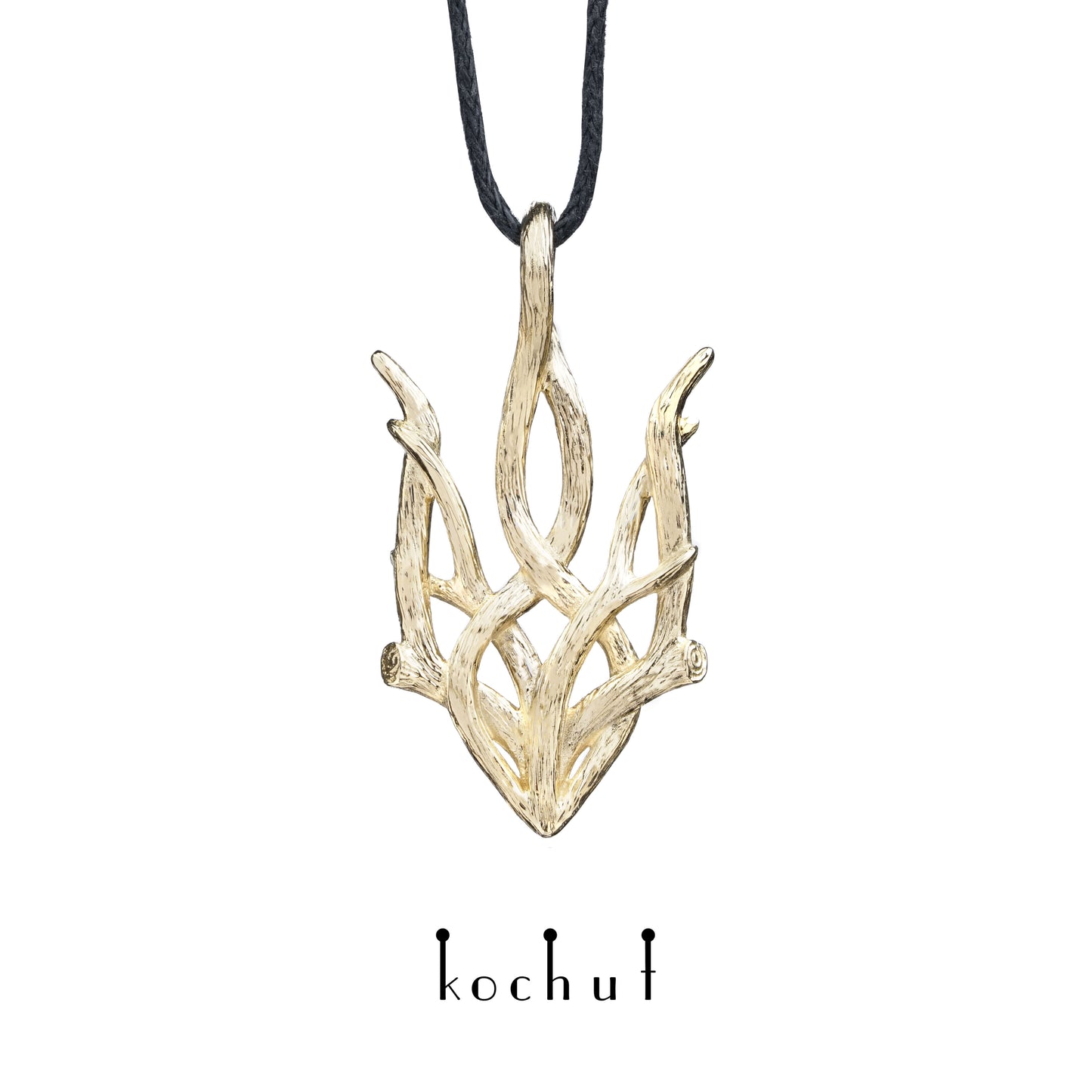 Wald-Trident — Schmuckset aus Gelbgold