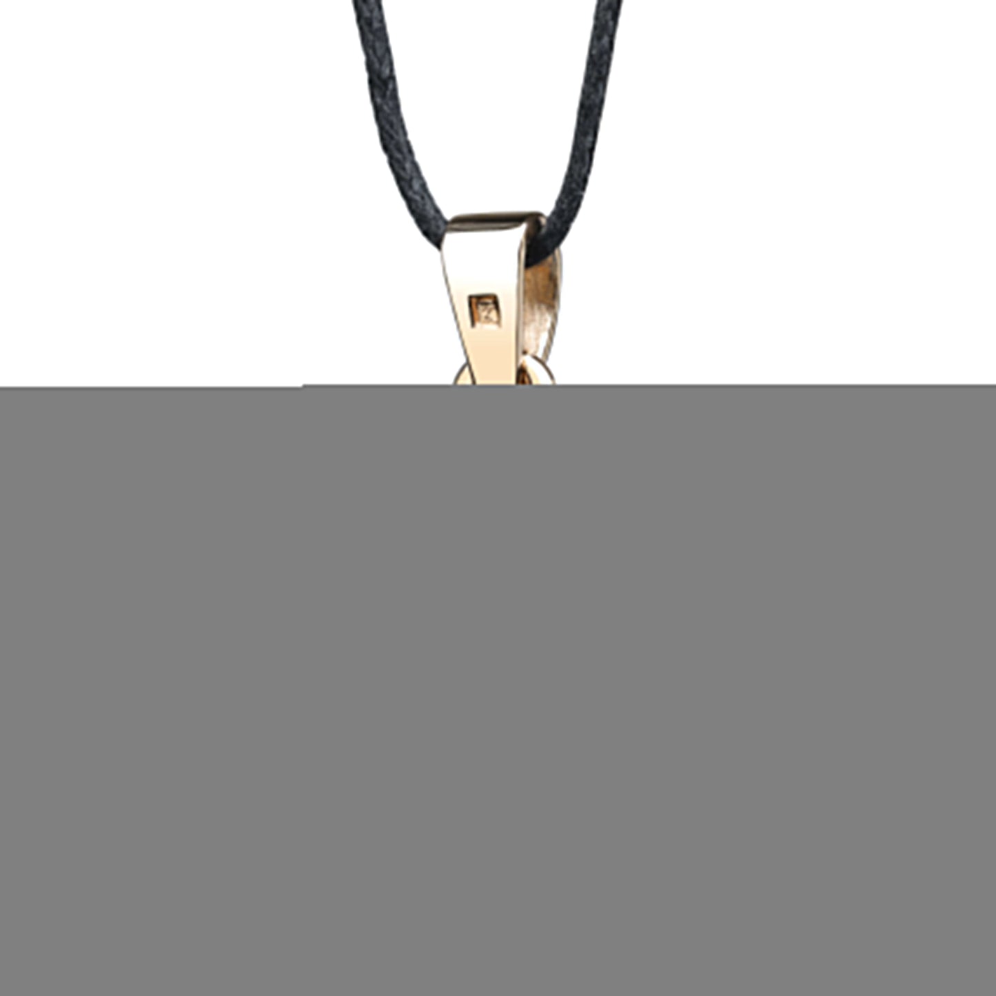 Seishi — Mokume-Anhänger aus Rotgold, oxidiertem und geätztem Silber mit Diamant