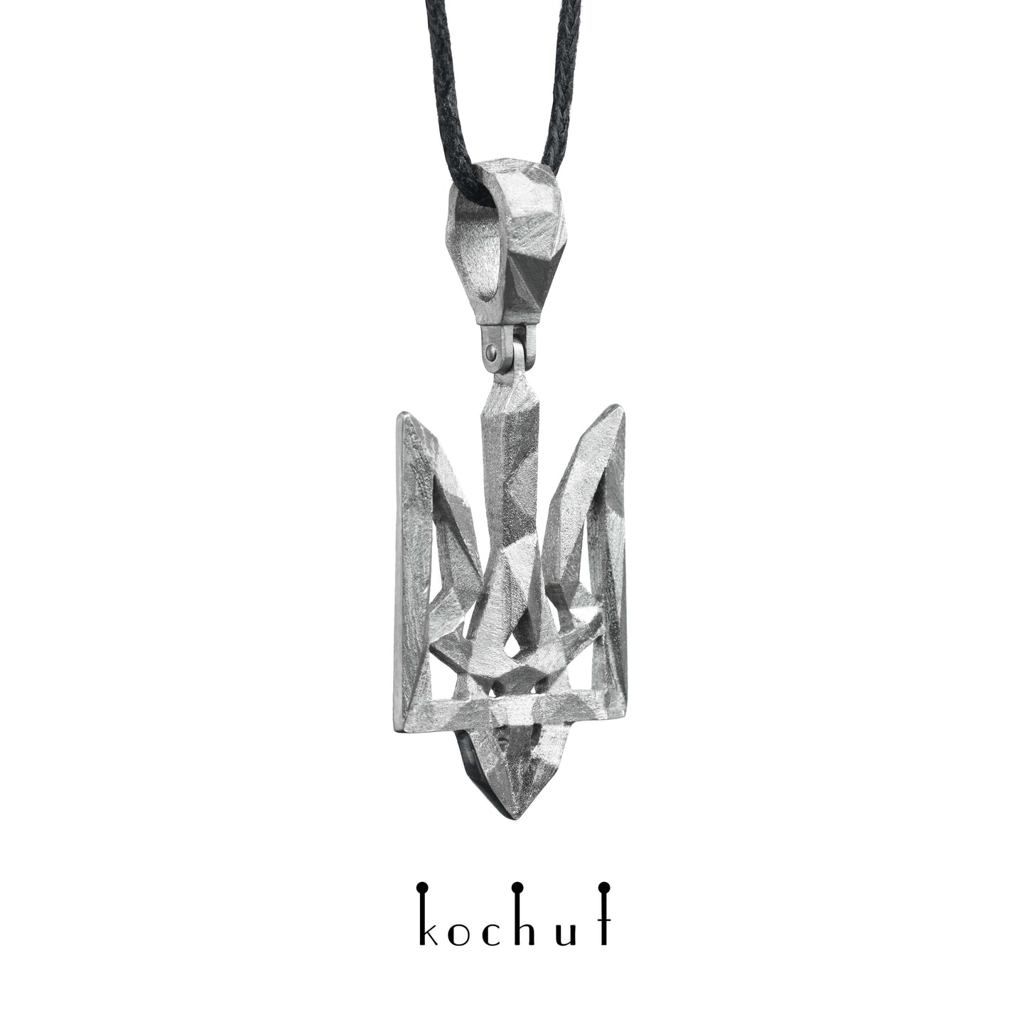 Trident polygonal — Anhänger aus Platin