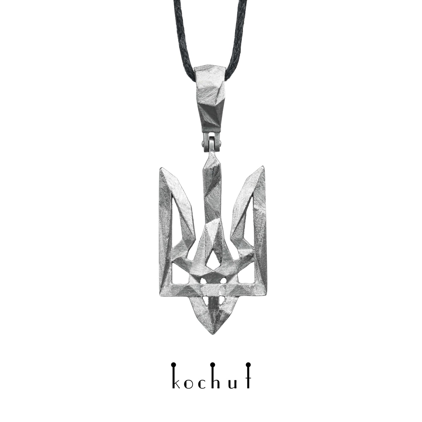 Trident polygonal — Anhänger aus Platin