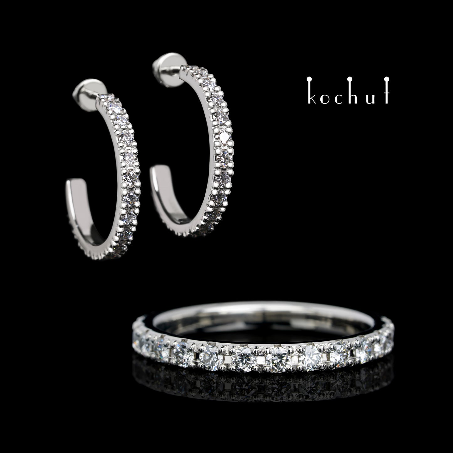 Mein Orbit — Schmuckset aus Platin mit Diamanten