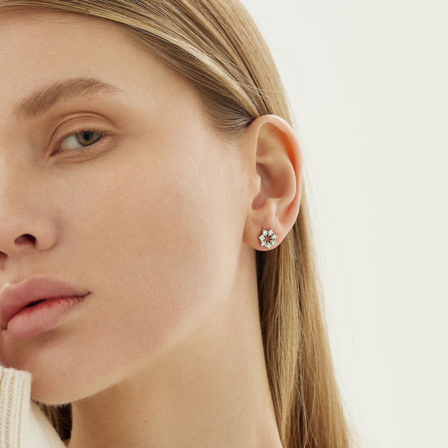 Elenielle — Ohrringe aus Weißgold mit Diamanten