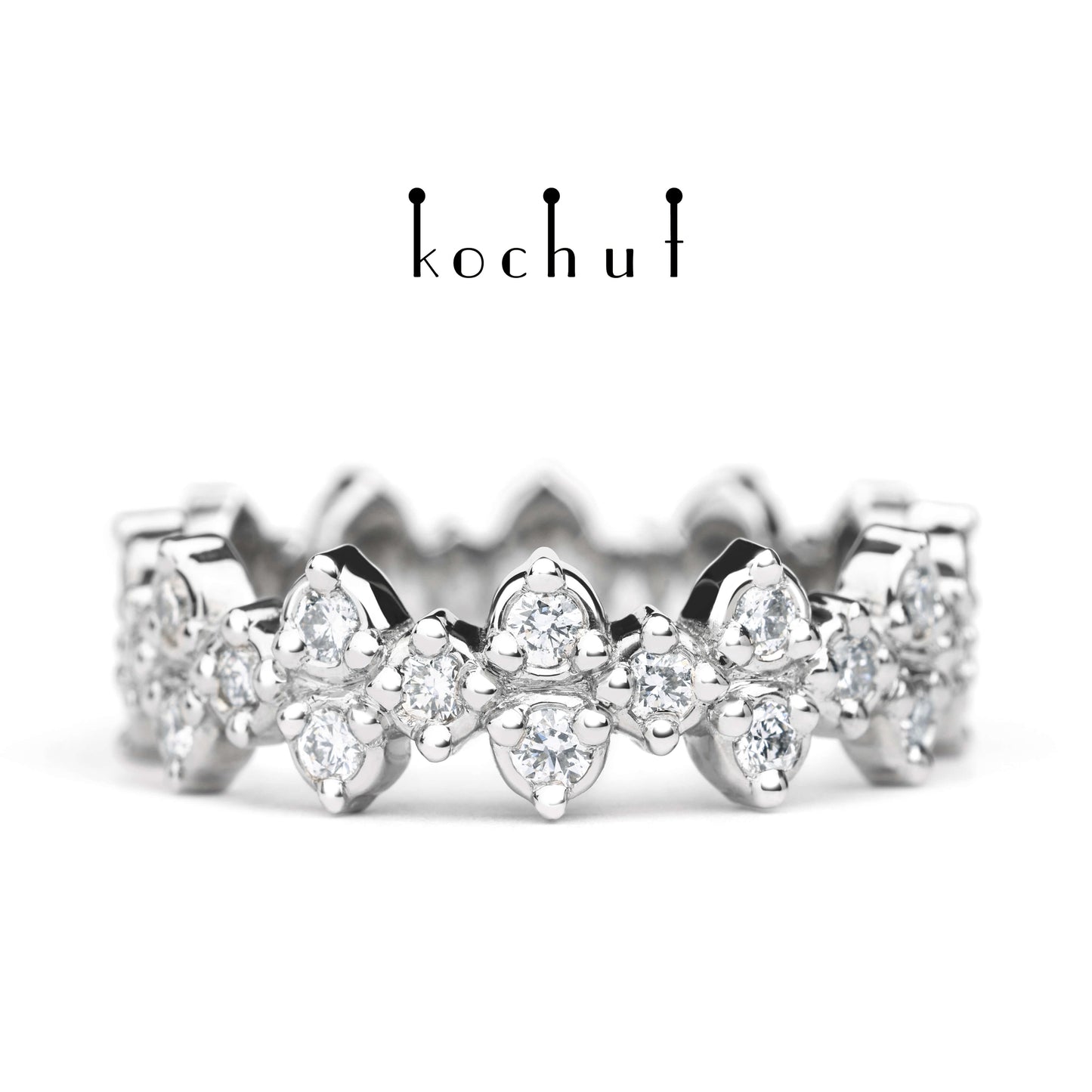 Frost — Platinerring mit Diamanten