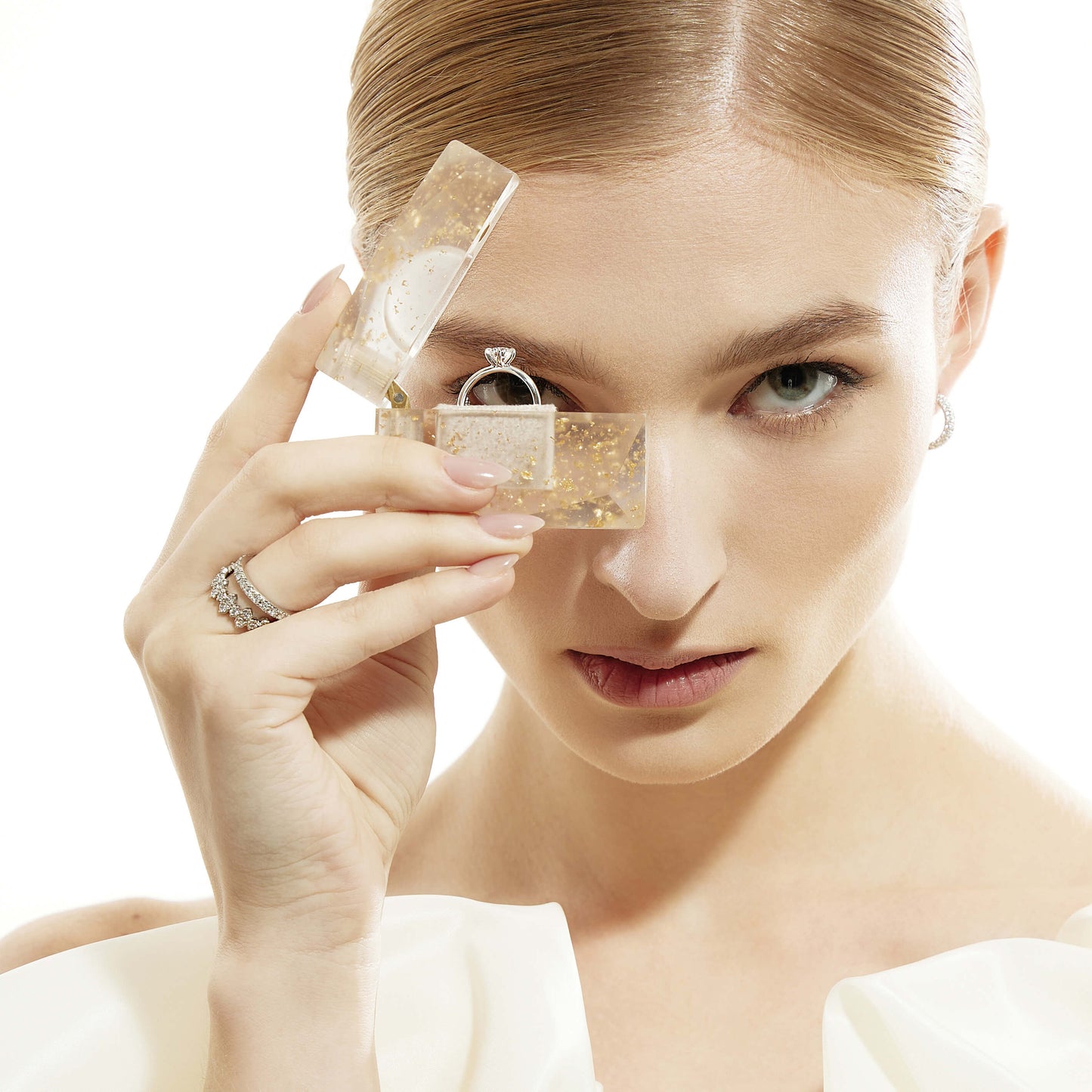 Frost — Platinerring mit Diamanten