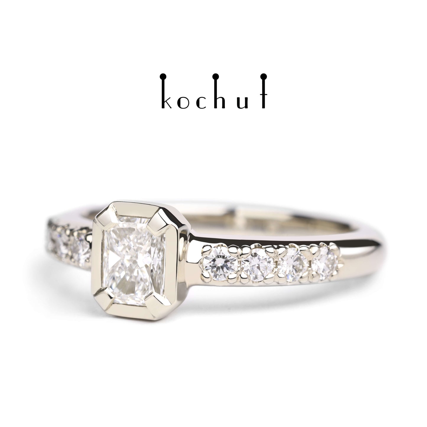 Neue Muse — Ring aus Weißgold mit Diamanten
