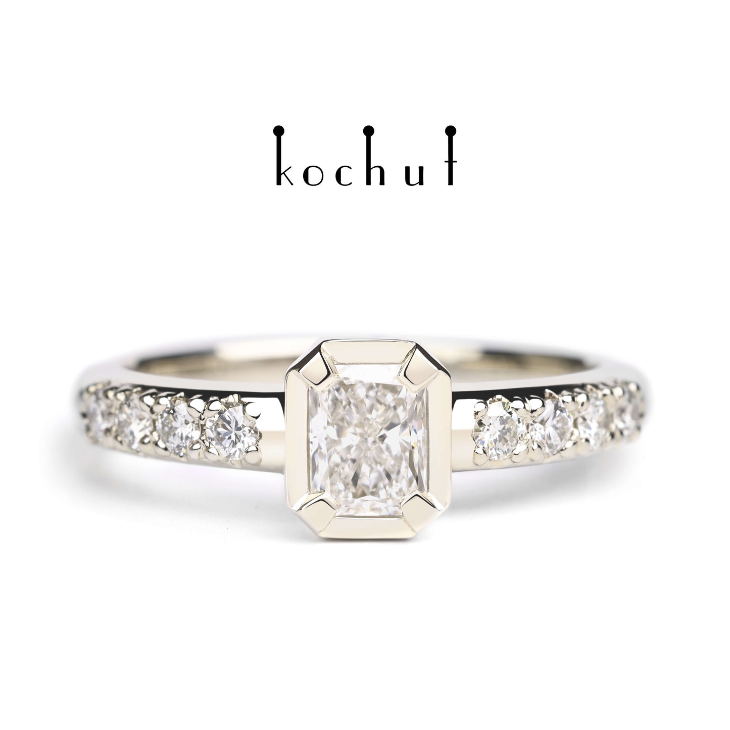 Neue Muse — Ring aus Weißgold mit Diamanten