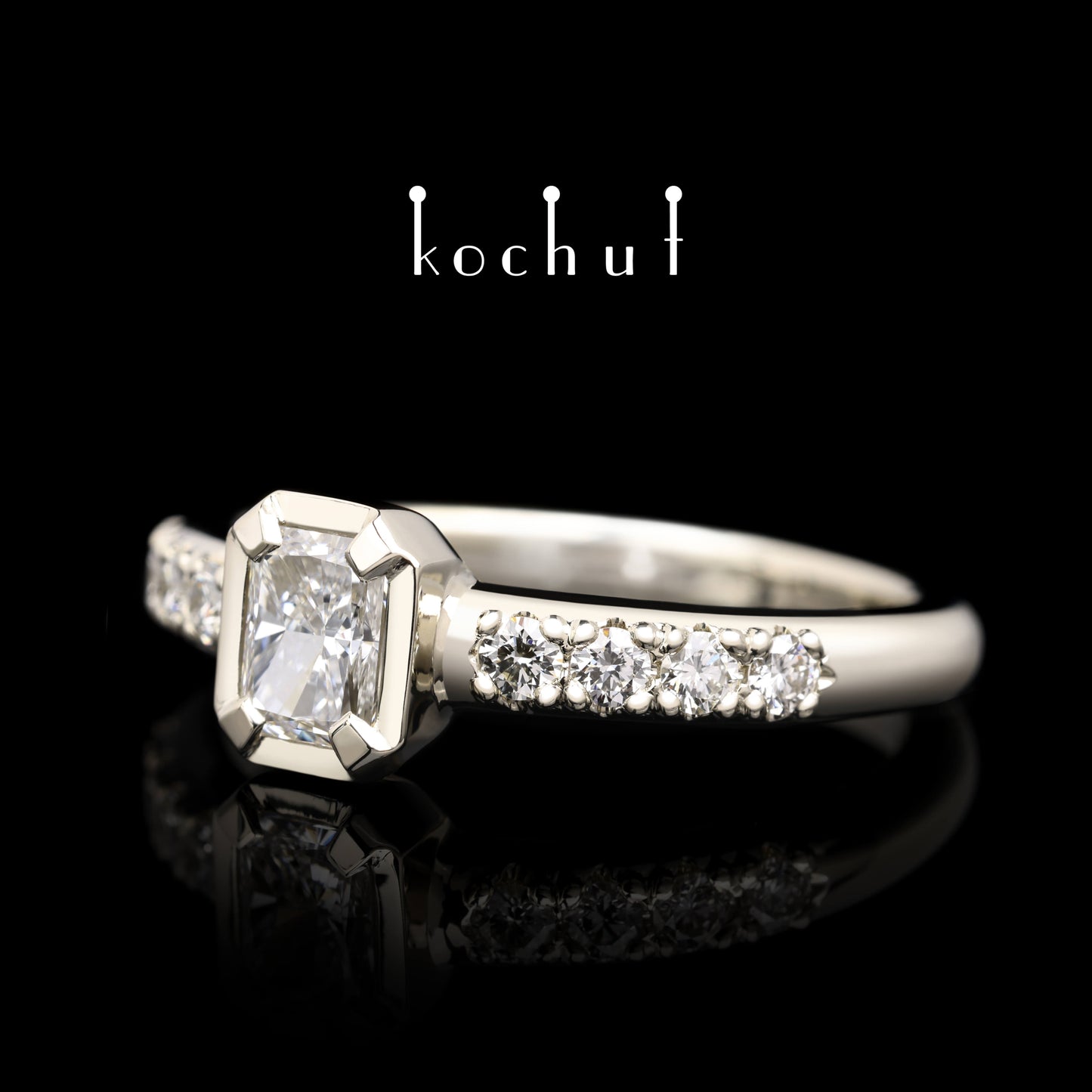 Neue Muse — Ring aus Weißgold mit Diamanten