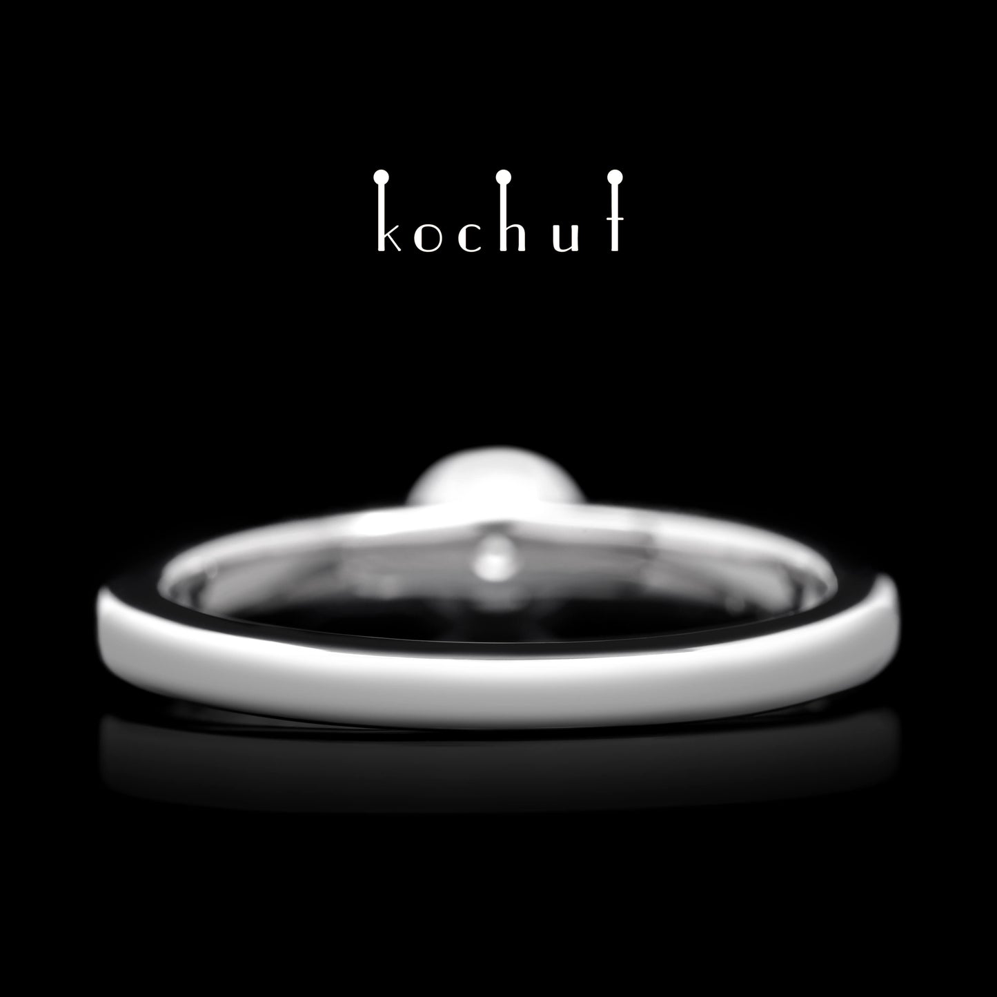 Höhepunkte der Liebe — Platin-Verlobungsring mit Diamant
