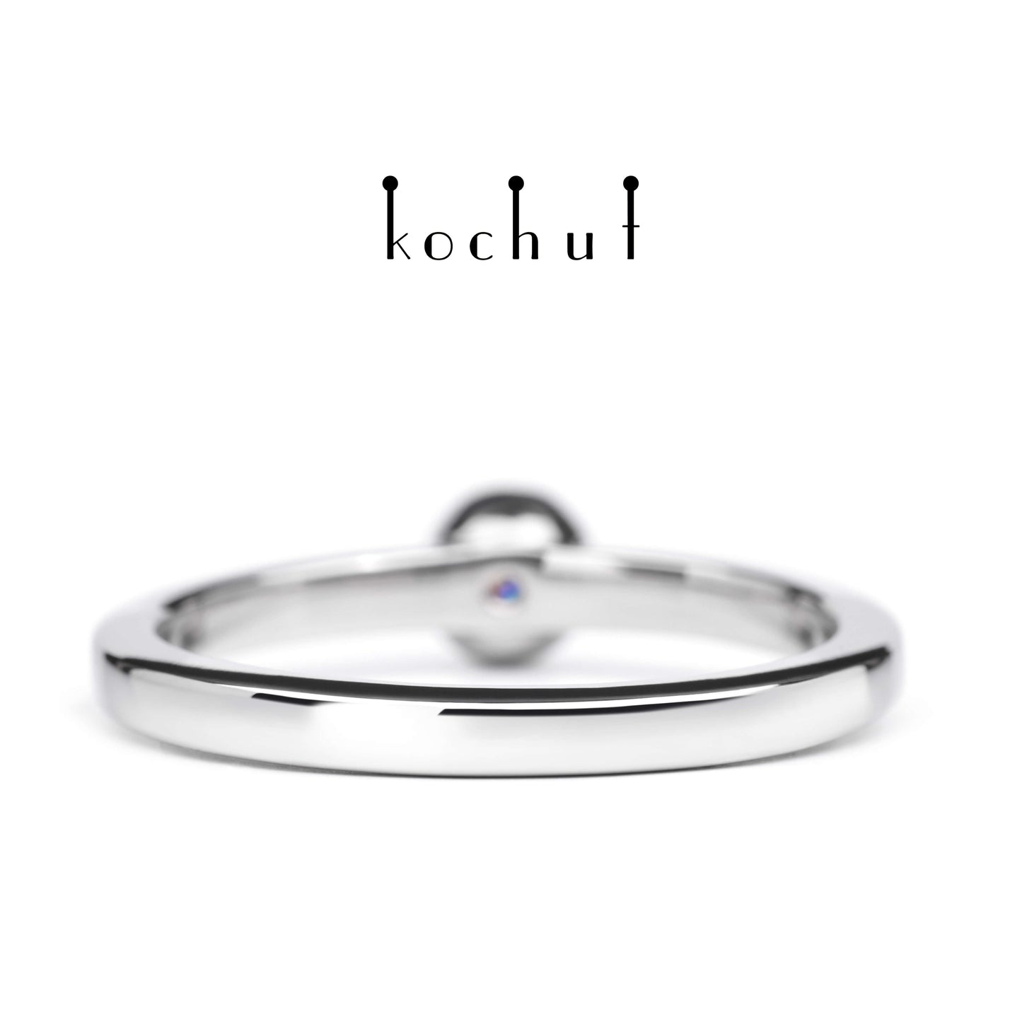Höhepunkte der Liebe — Platin-Verlobungsring mit Diamant