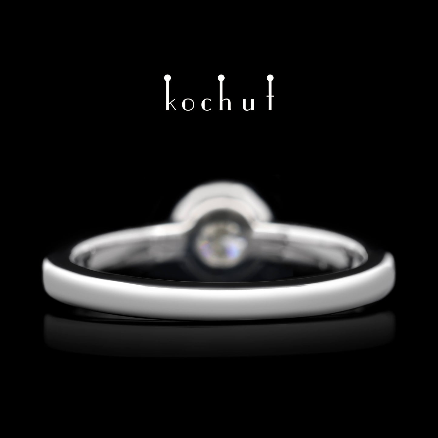 Höhepunkte der Liebe — Platin-Verlobungsring mit Diamant