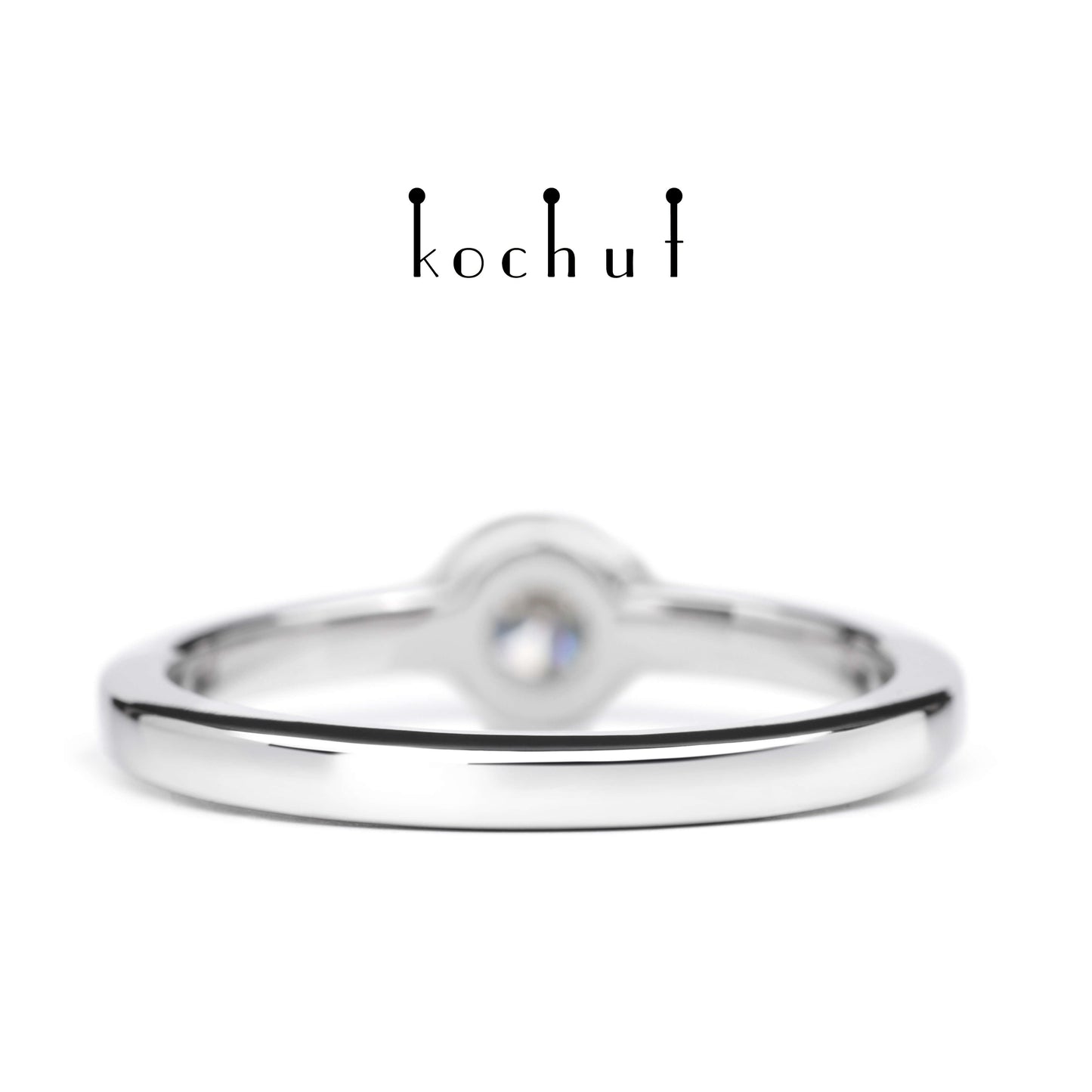 Höhepunkte der Liebe — Platin-Verlobungsring mit Diamant