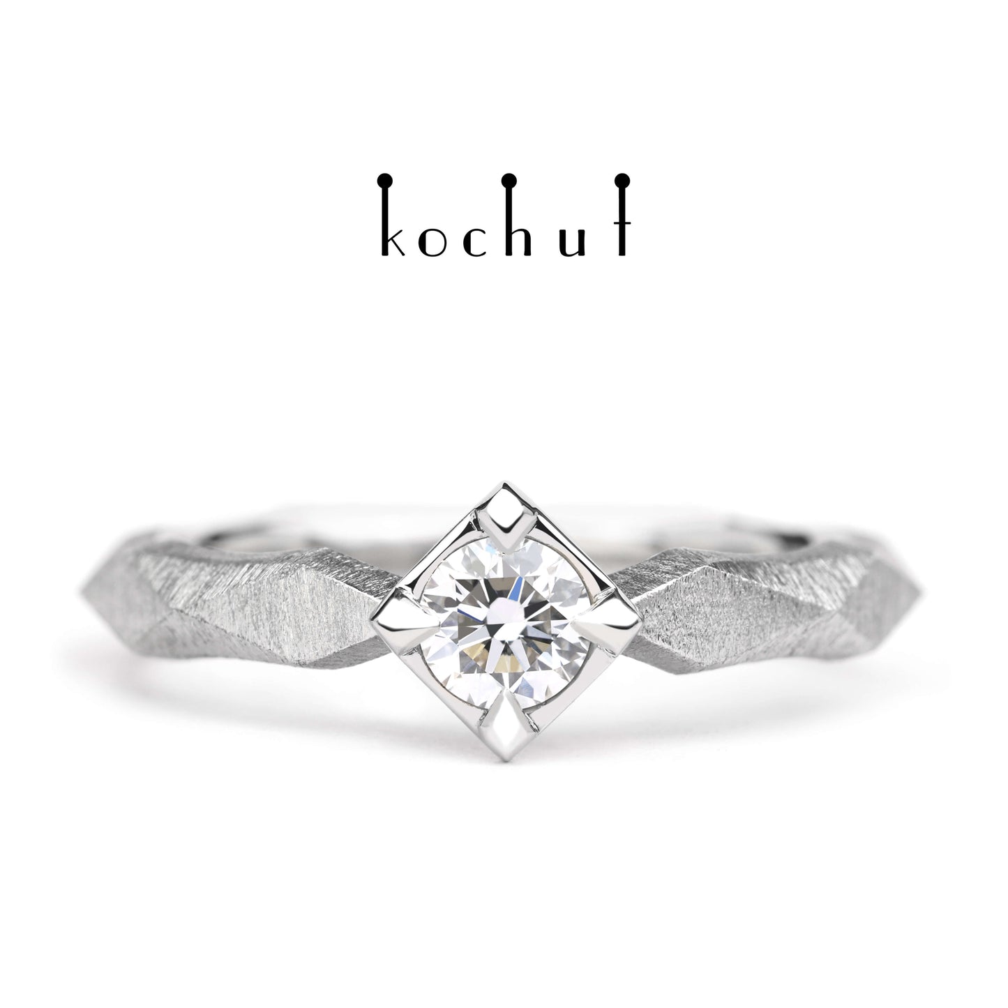 Meine Königin — Ring aus Platin mit Diamant