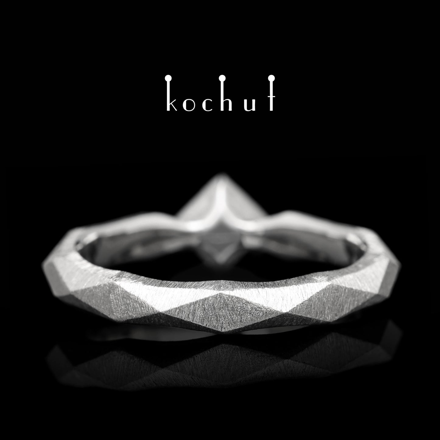 Meine Königin — Ring aus Platin mit Diamant