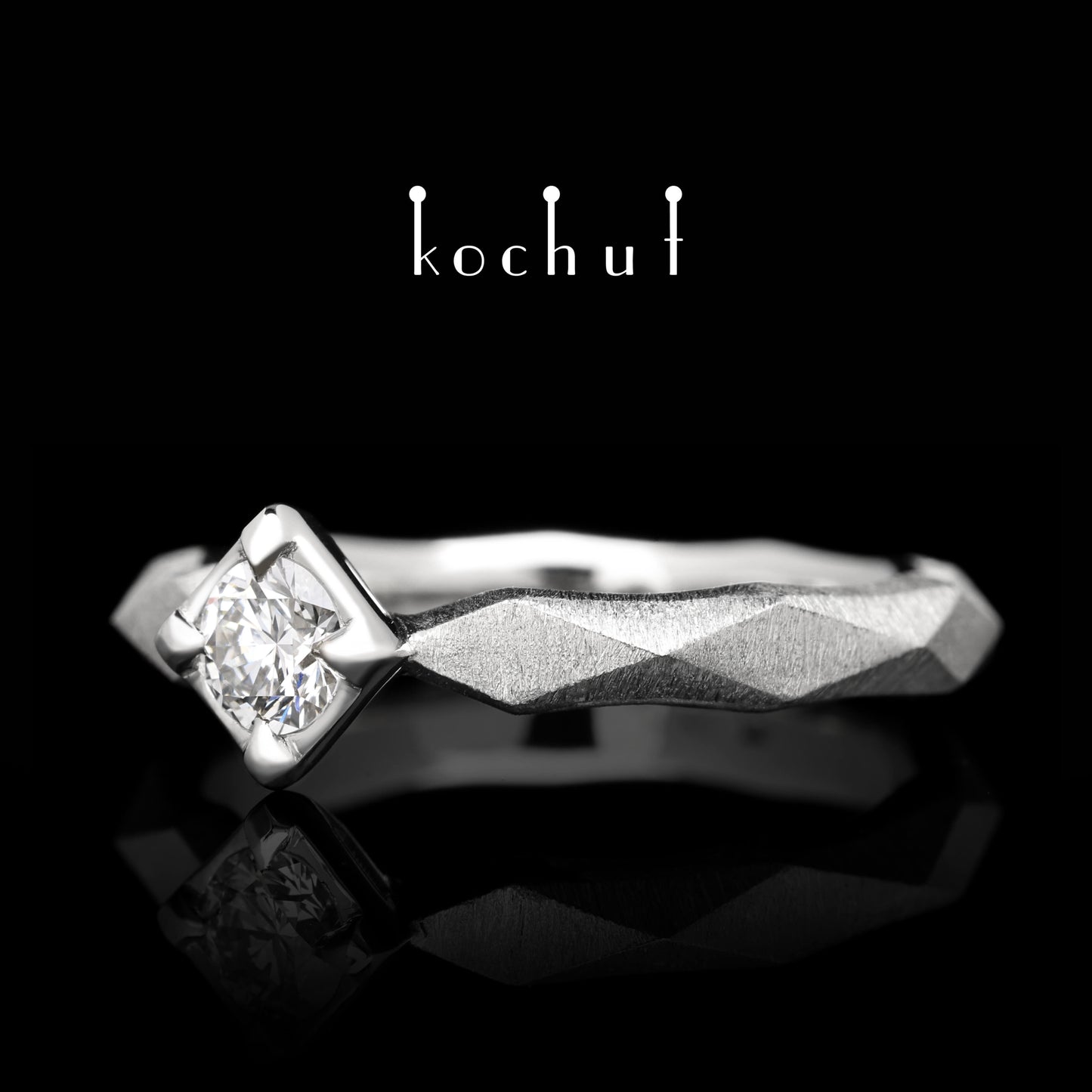 Meine Königin — Ring aus Platin mit Diamant