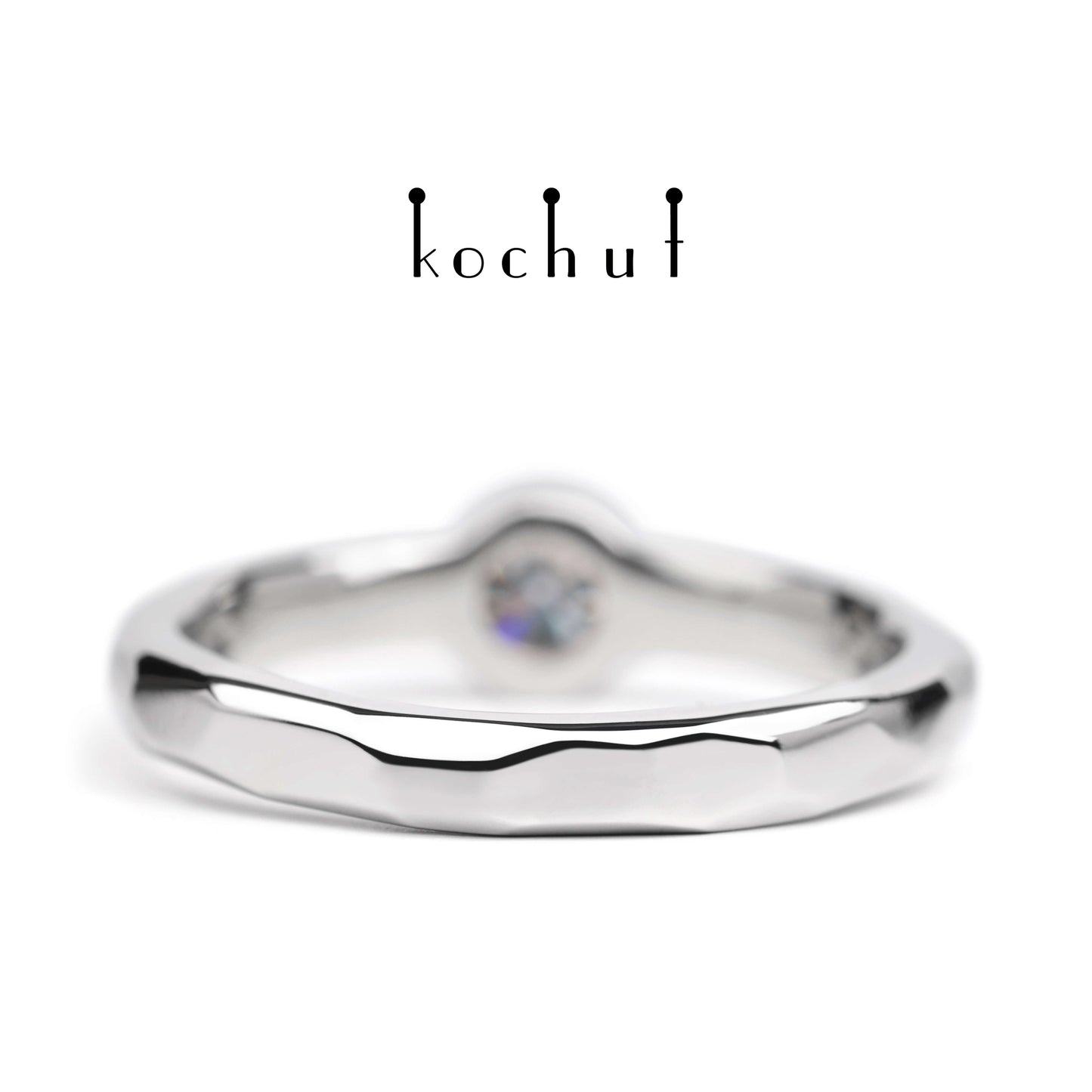 Absolute — Verlobungsring aus Platin mit einem Diamanten