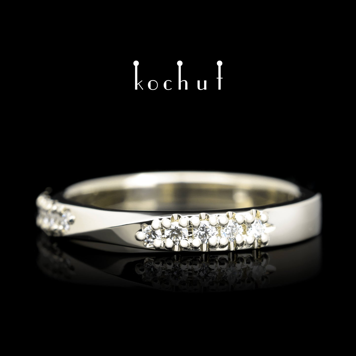 Meine Inspiration — Ring aus Weißgold mit Diamanten