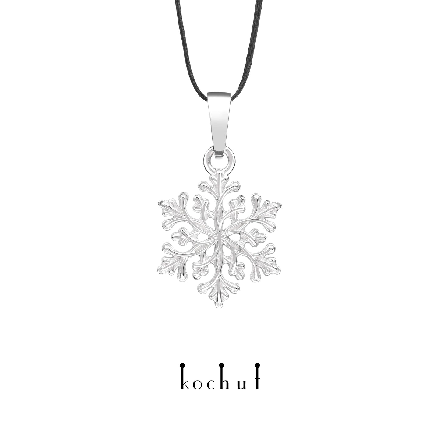Gerda's Touch — Anhänger aus Weißgold mit Diamanten, beschichtet mit weißem Rhodium