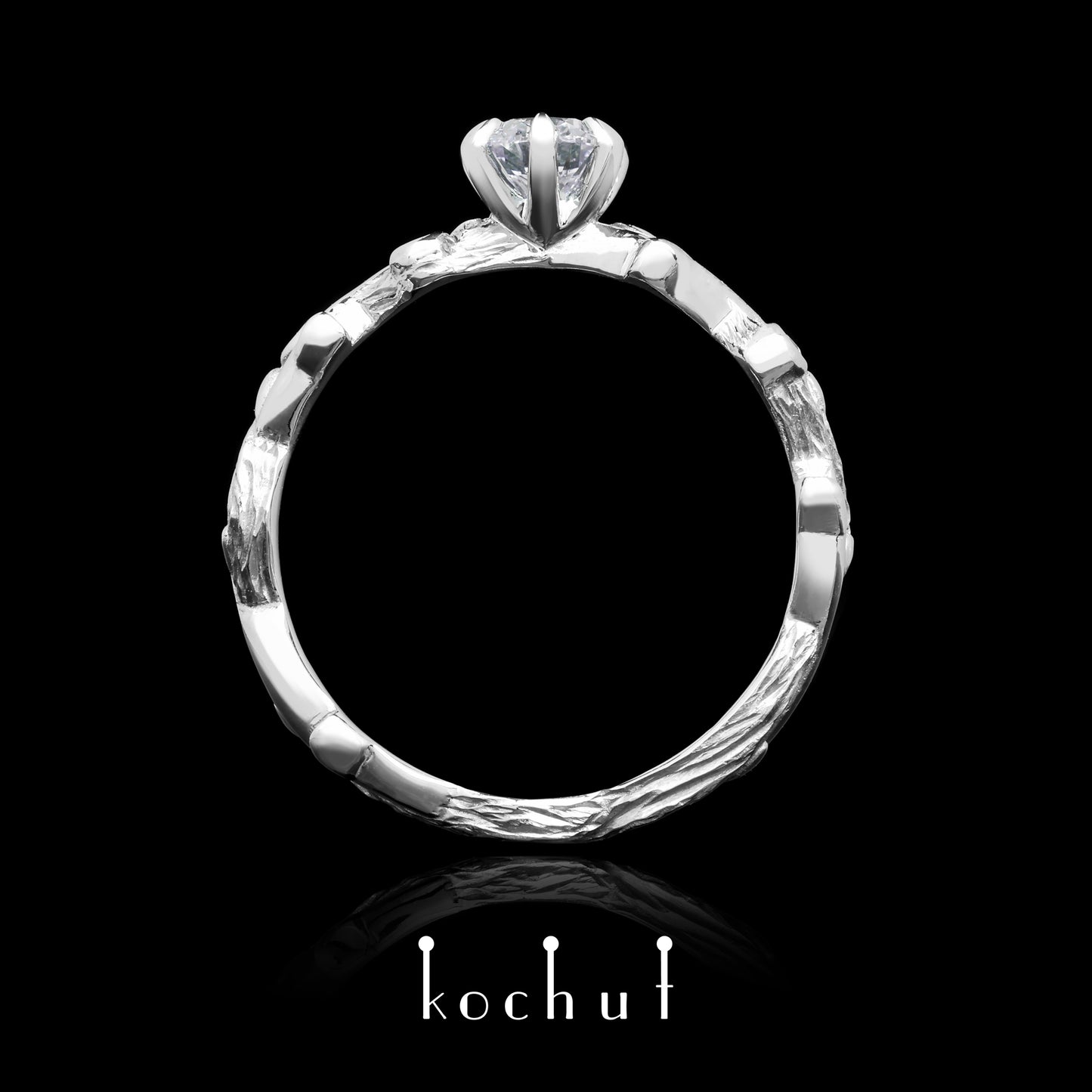 Vesnianka — Platinring mit Diamanten