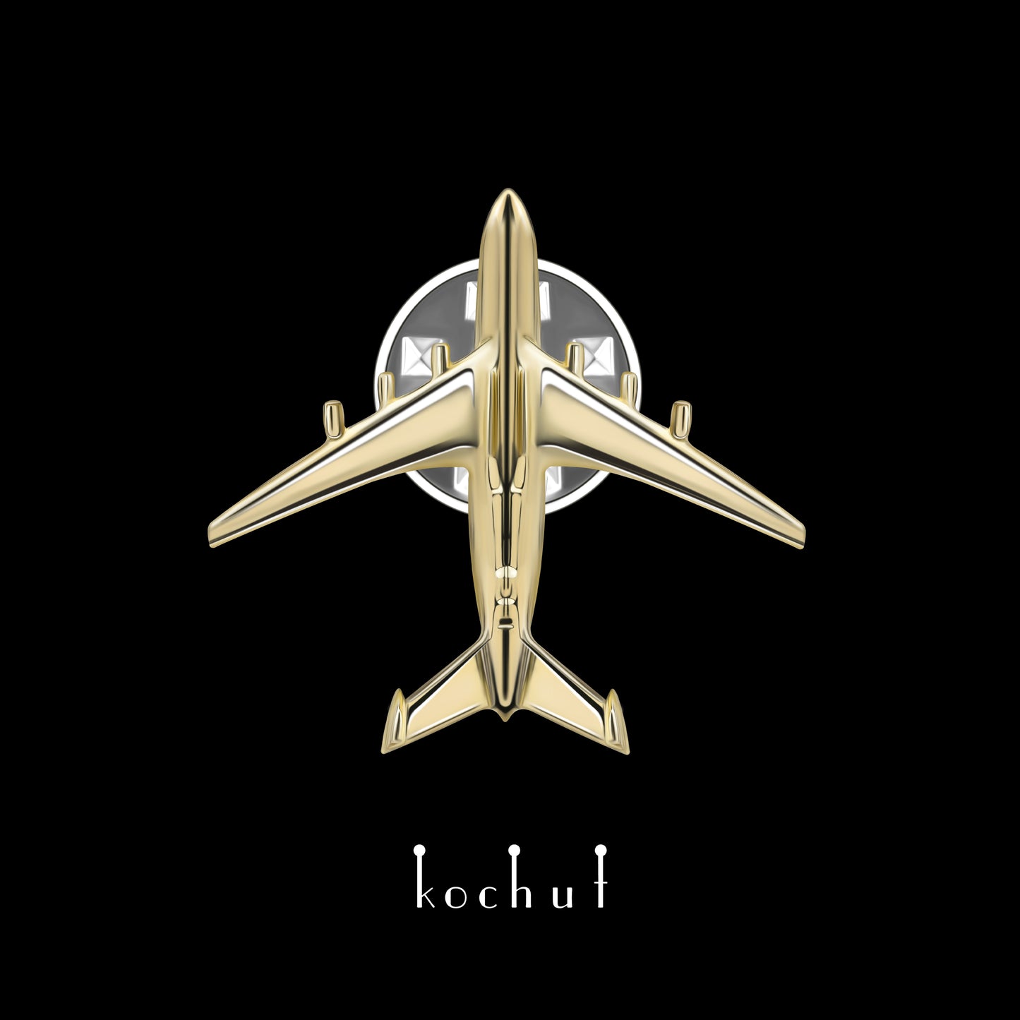 Mriya — gelbgoldener Anstecker