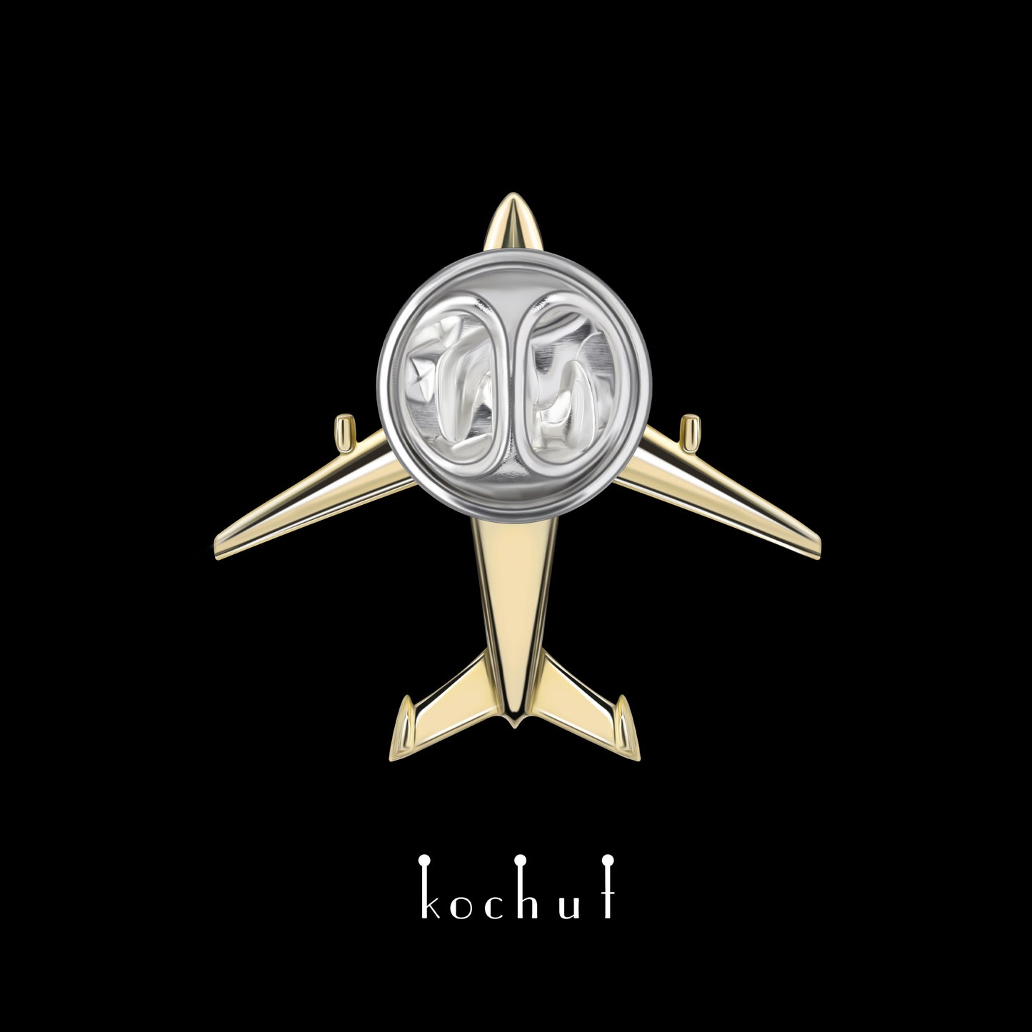 Mriya — gelbgoldener Anstecker