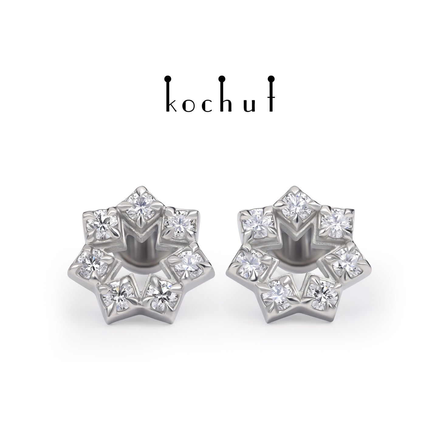 Elenielle — Platinohrringe mit Diamanten