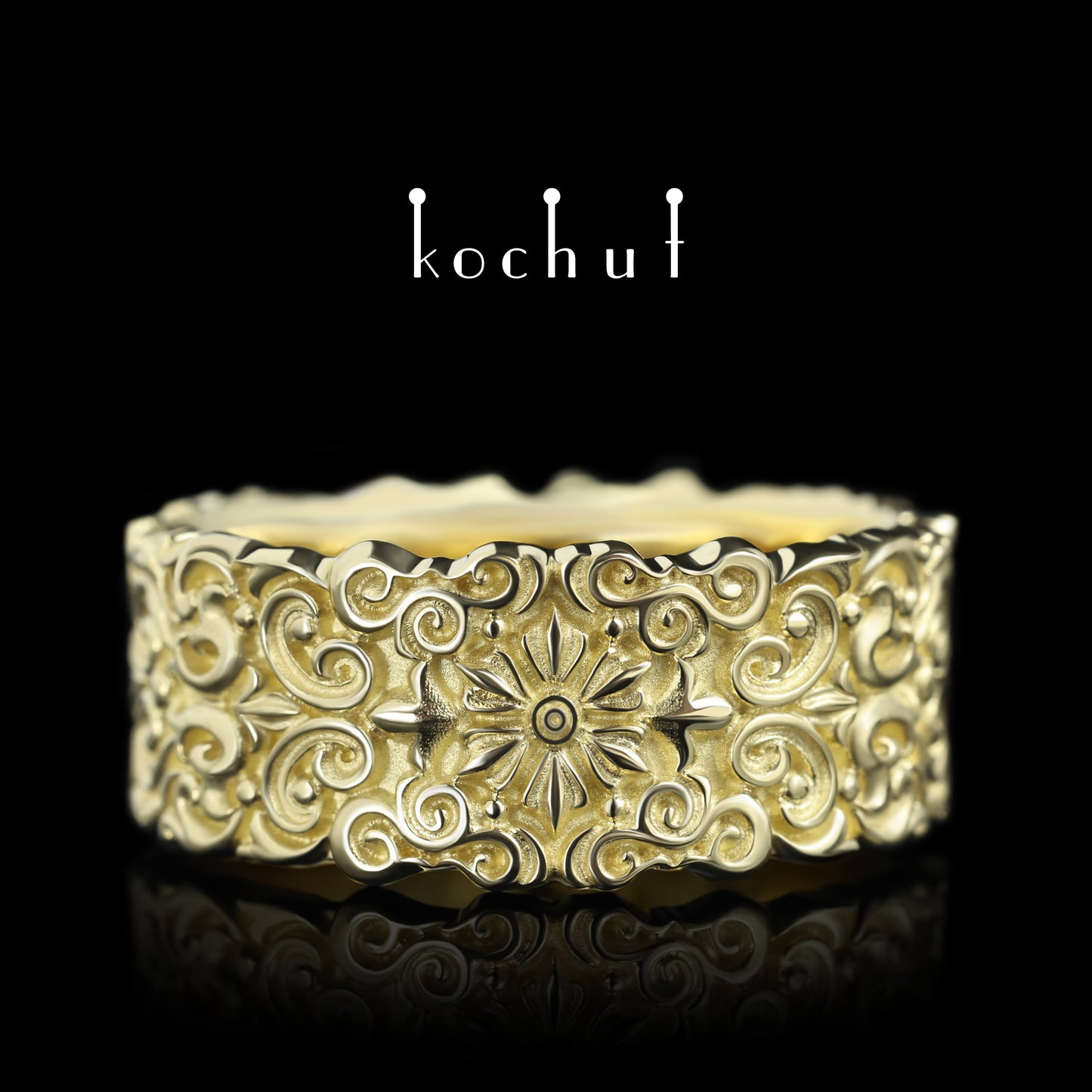 Notre-Dame — Ring aus Gelbgold mit Tsavorit